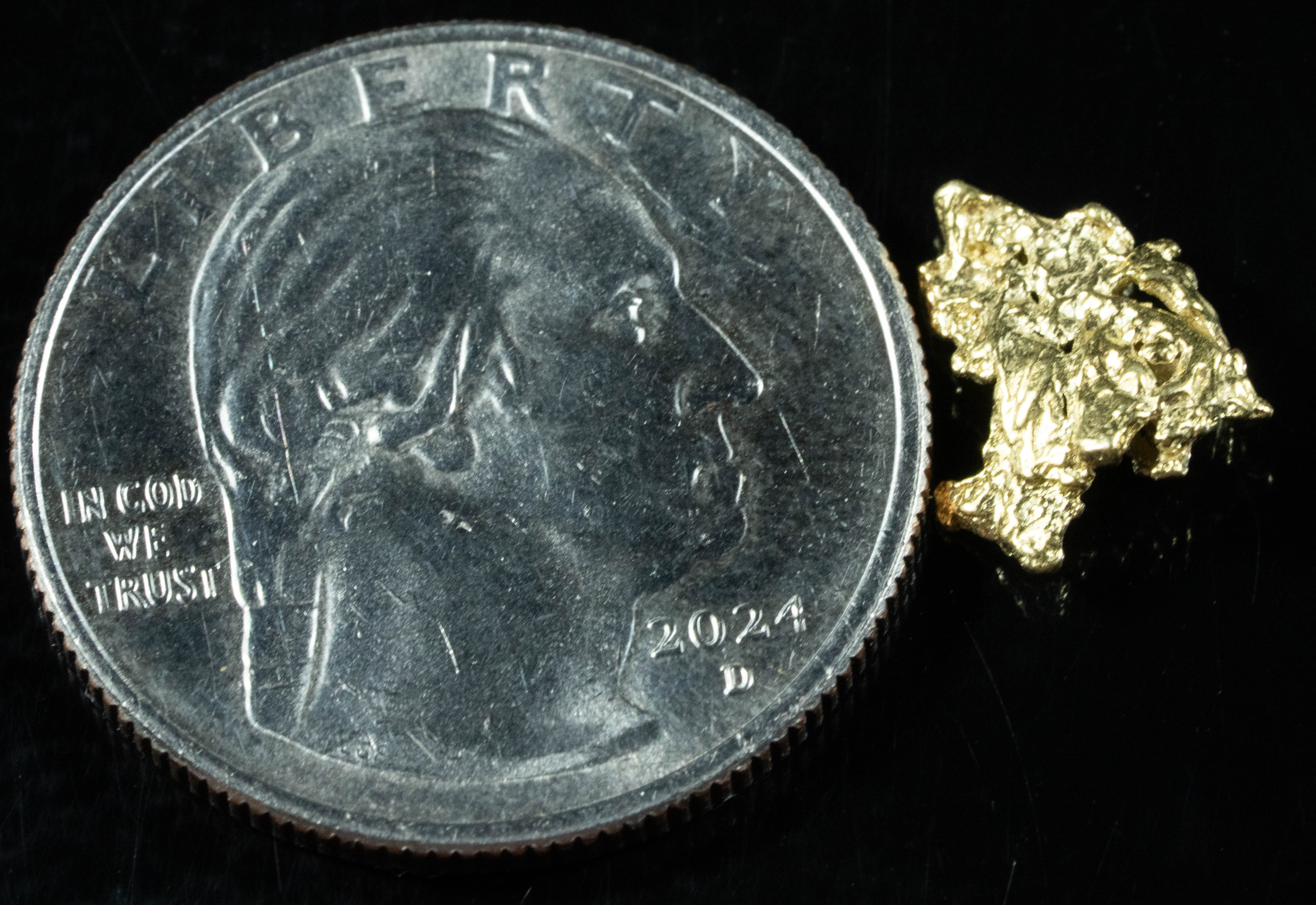 #159 Alaskan BC Natural Gold Nugget .68 Grams Genuine