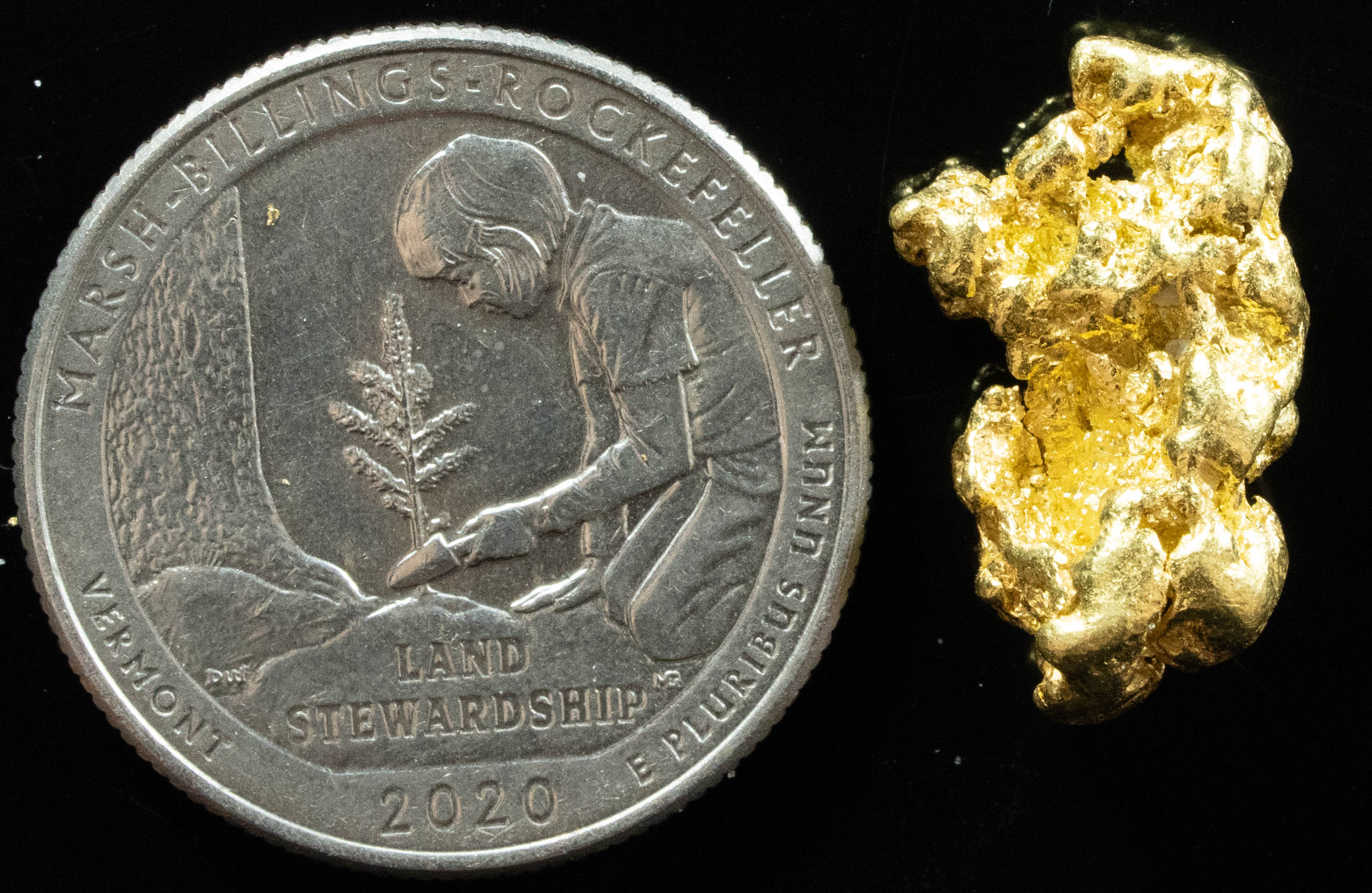 #389 Alaskan BC Natural Gold Nugget 5.36 Grams Genuine
