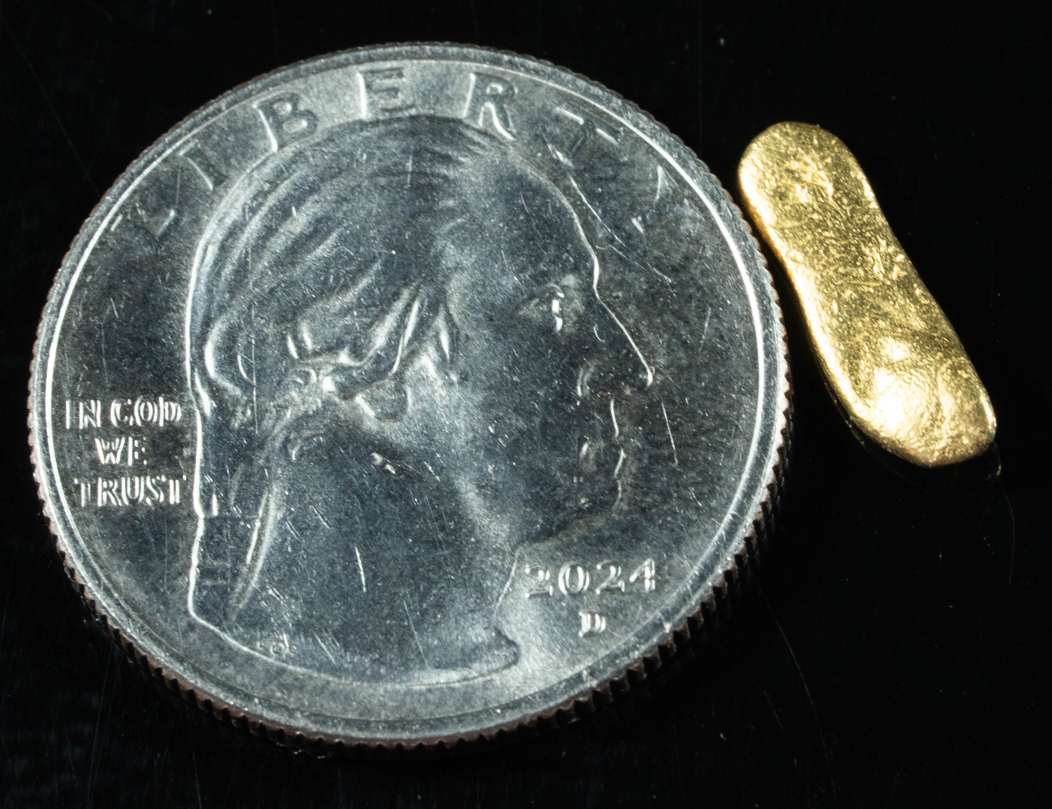 #163 Alaskan BC Natural Gold Nugget .84 Grams Genuine