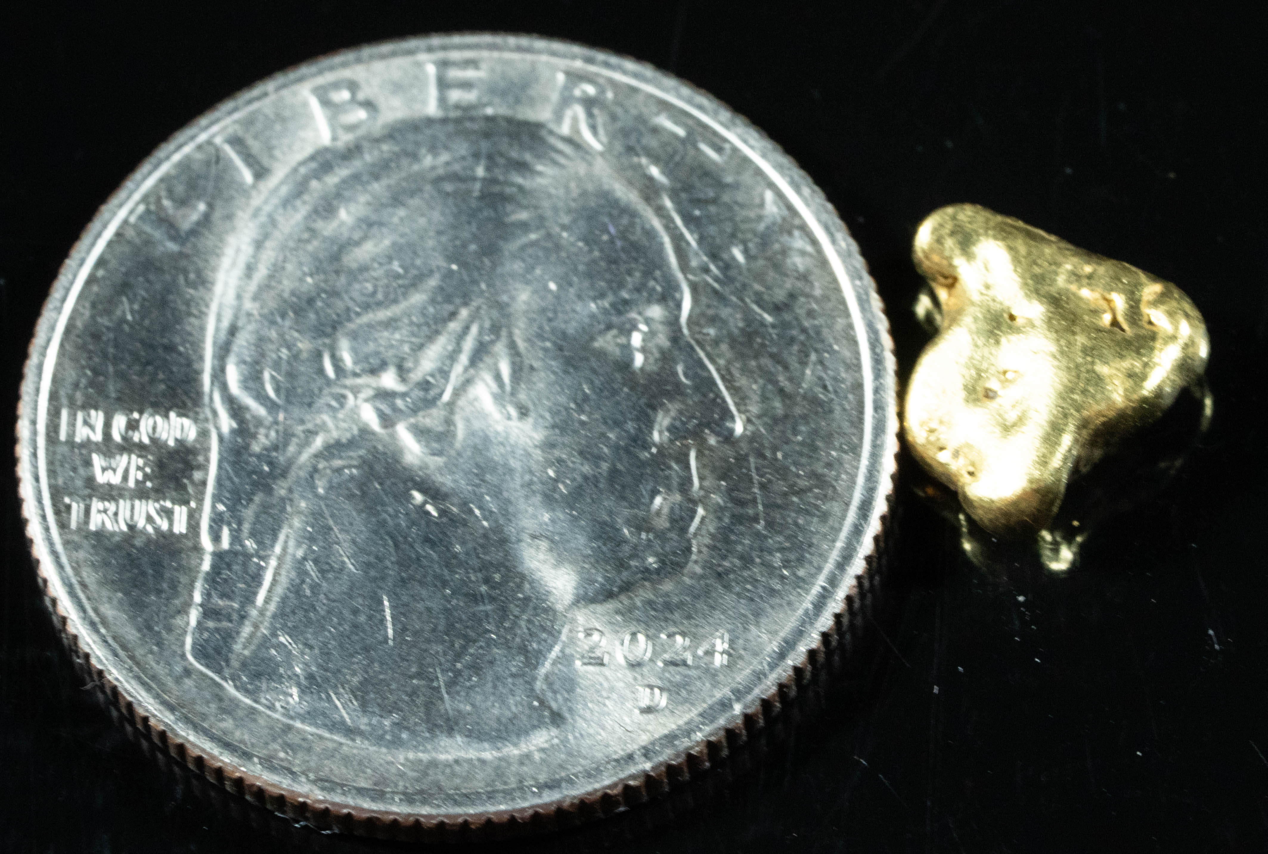 #164 Alaskan BC Natural Gold Nugget 1.82 Grams Genuine