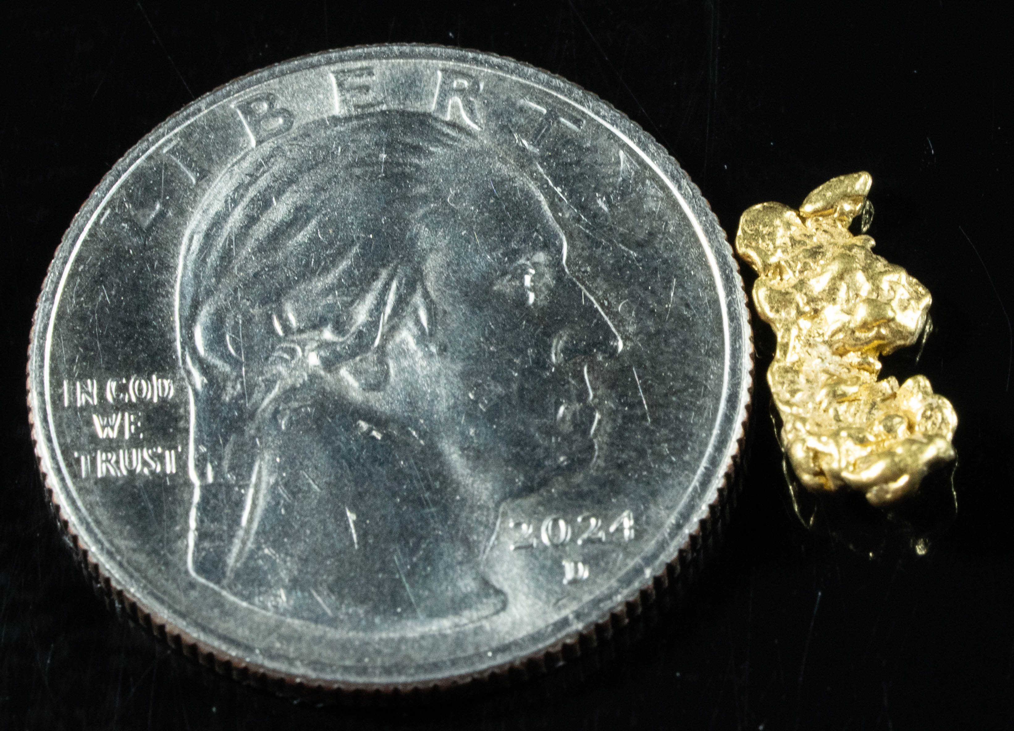 #168 Alaskan BC Natural Gold Nugget .90 Grams Genuine