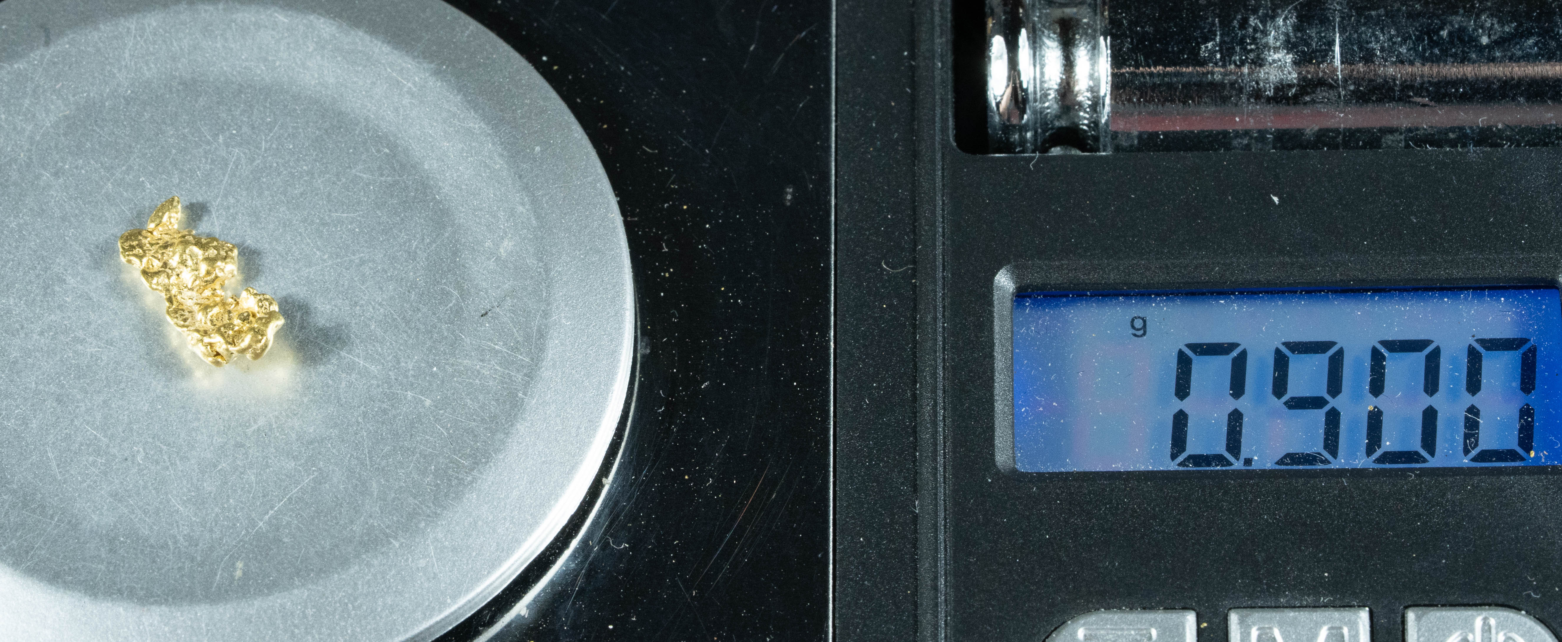 #168 Alaskan BC Natural Gold Nugget .90 Grams Genuine