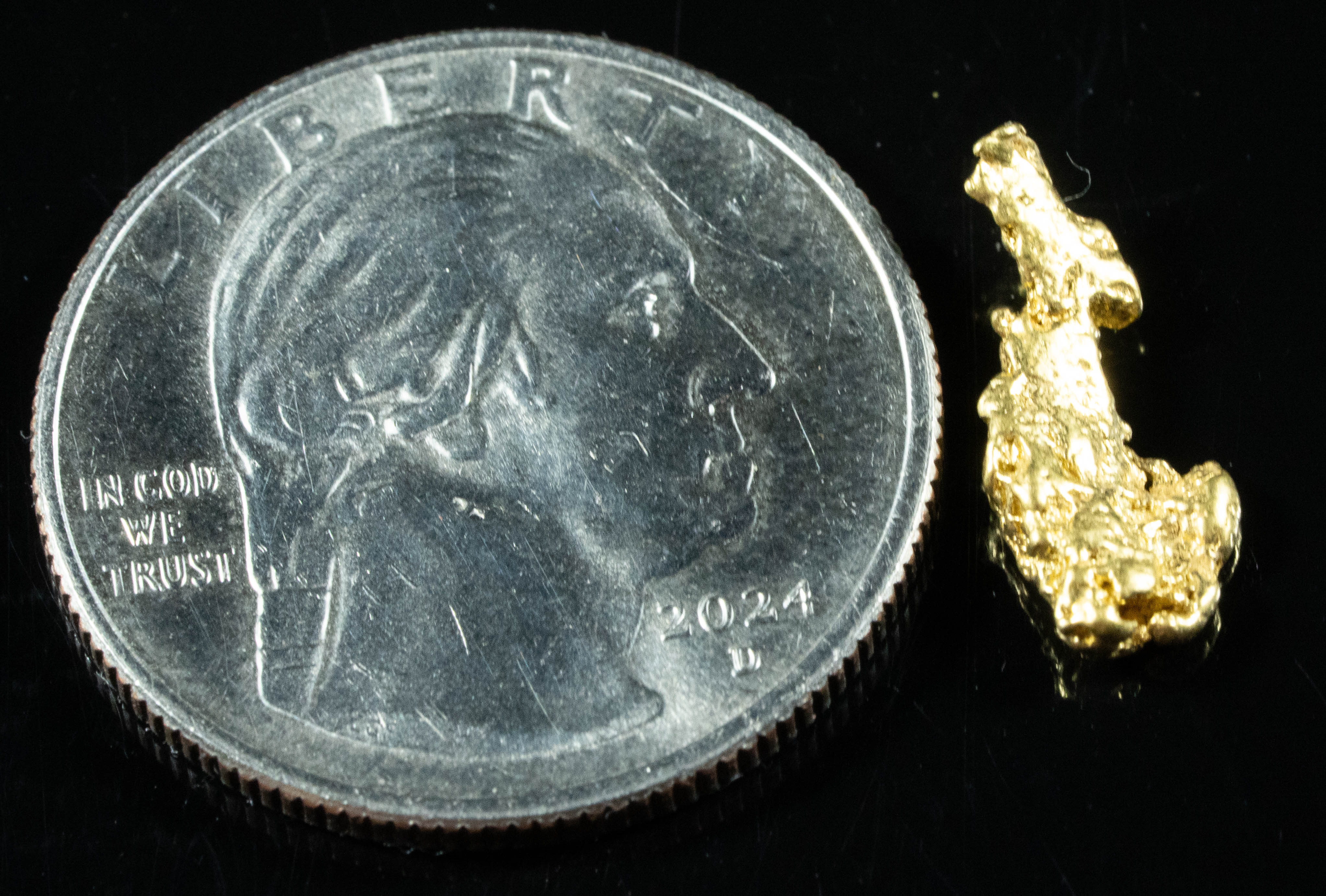 #175 Alaskan BC Natural Gold Nugget 1.20 Grams Genuine