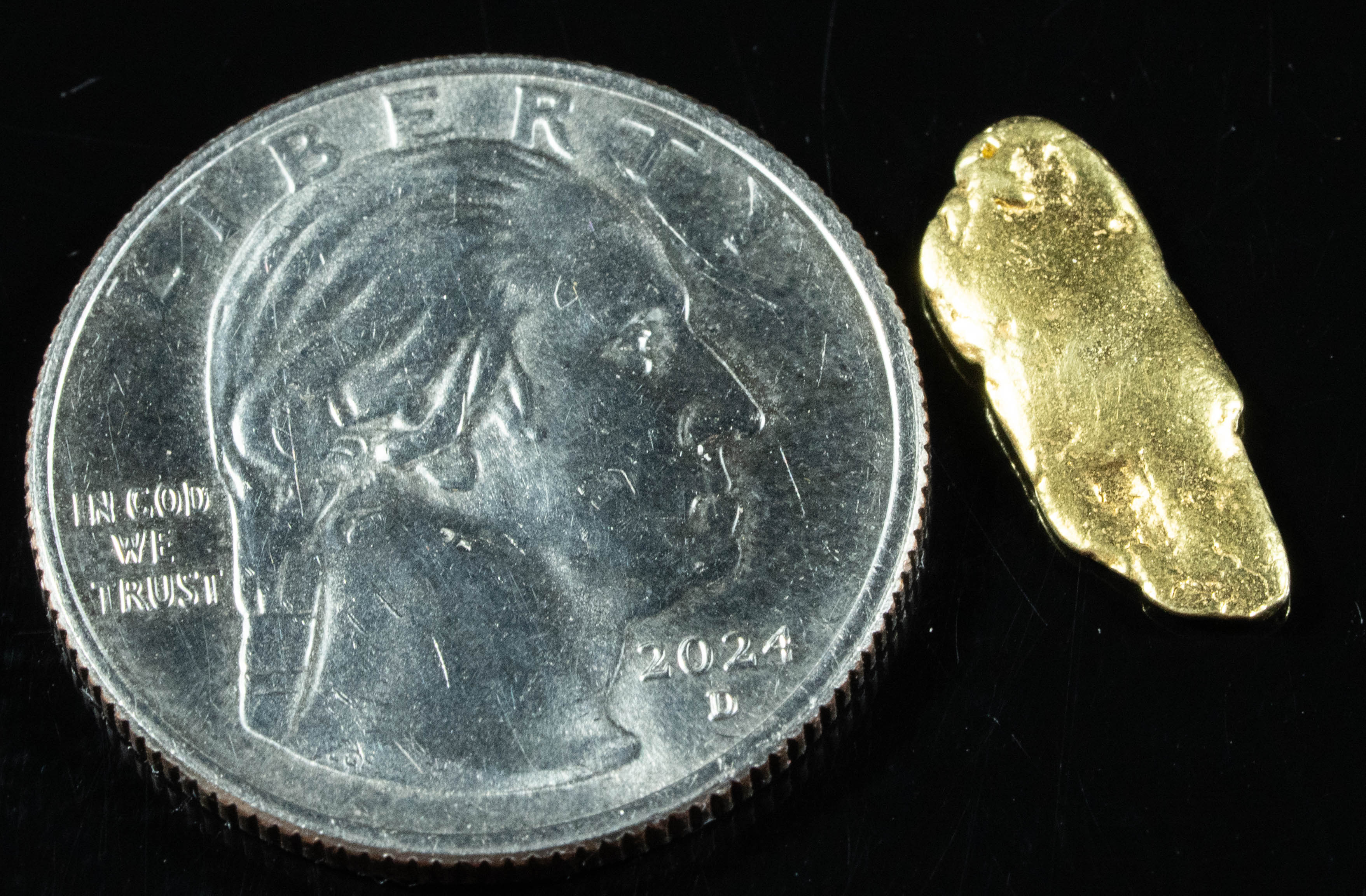 #176 Alaskan BC Natural Gold Nugget 1.11 Grams Genuine