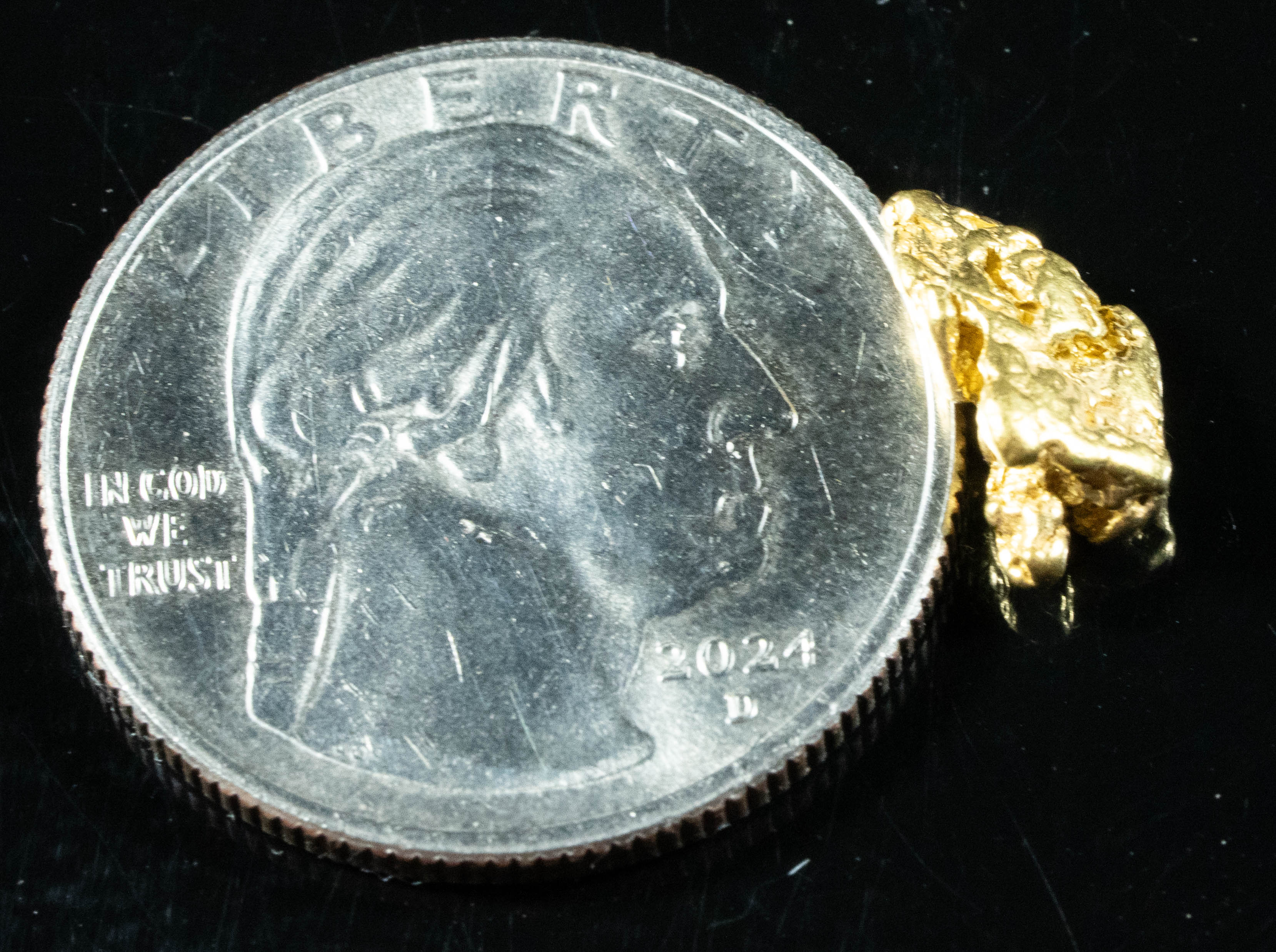 #178 Alaskan BC Natural Gold Nugget 1.64 Grams Genuine