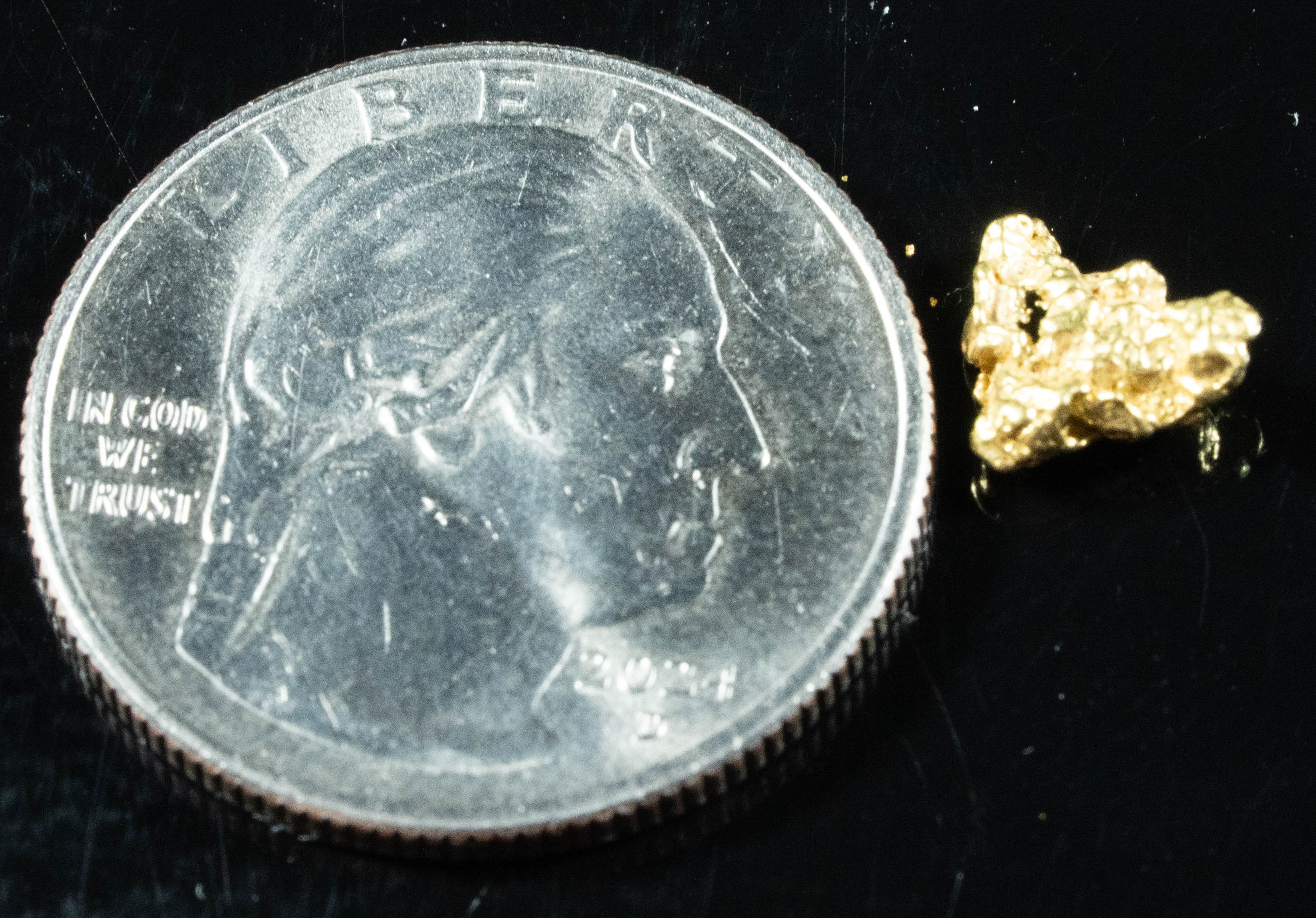 #180 Alaskan BC Natural Gold Nugget .62 Grams Genuine