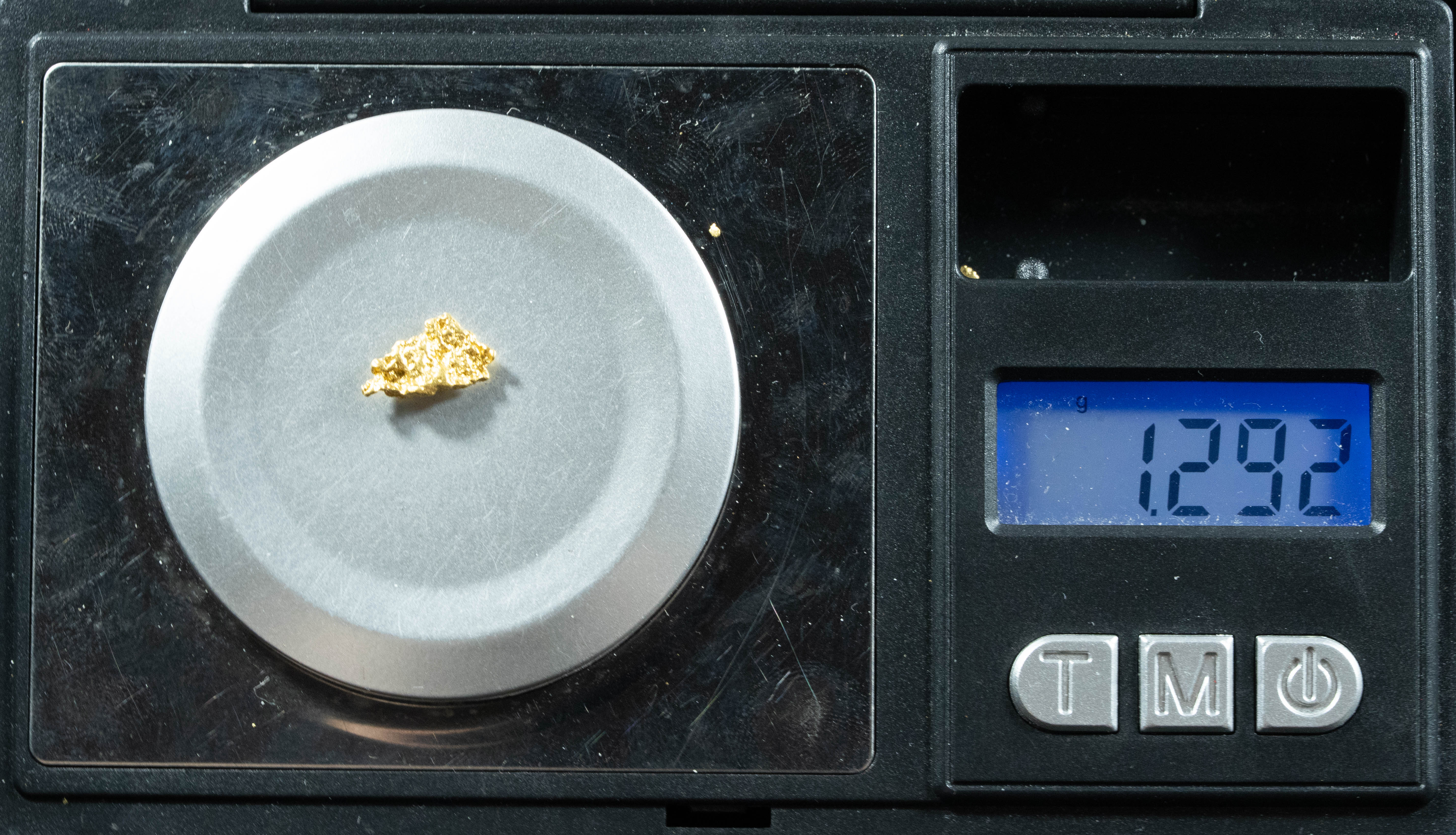 #733 Natural Gold Nugget Australian 1.29 Grams Genuine