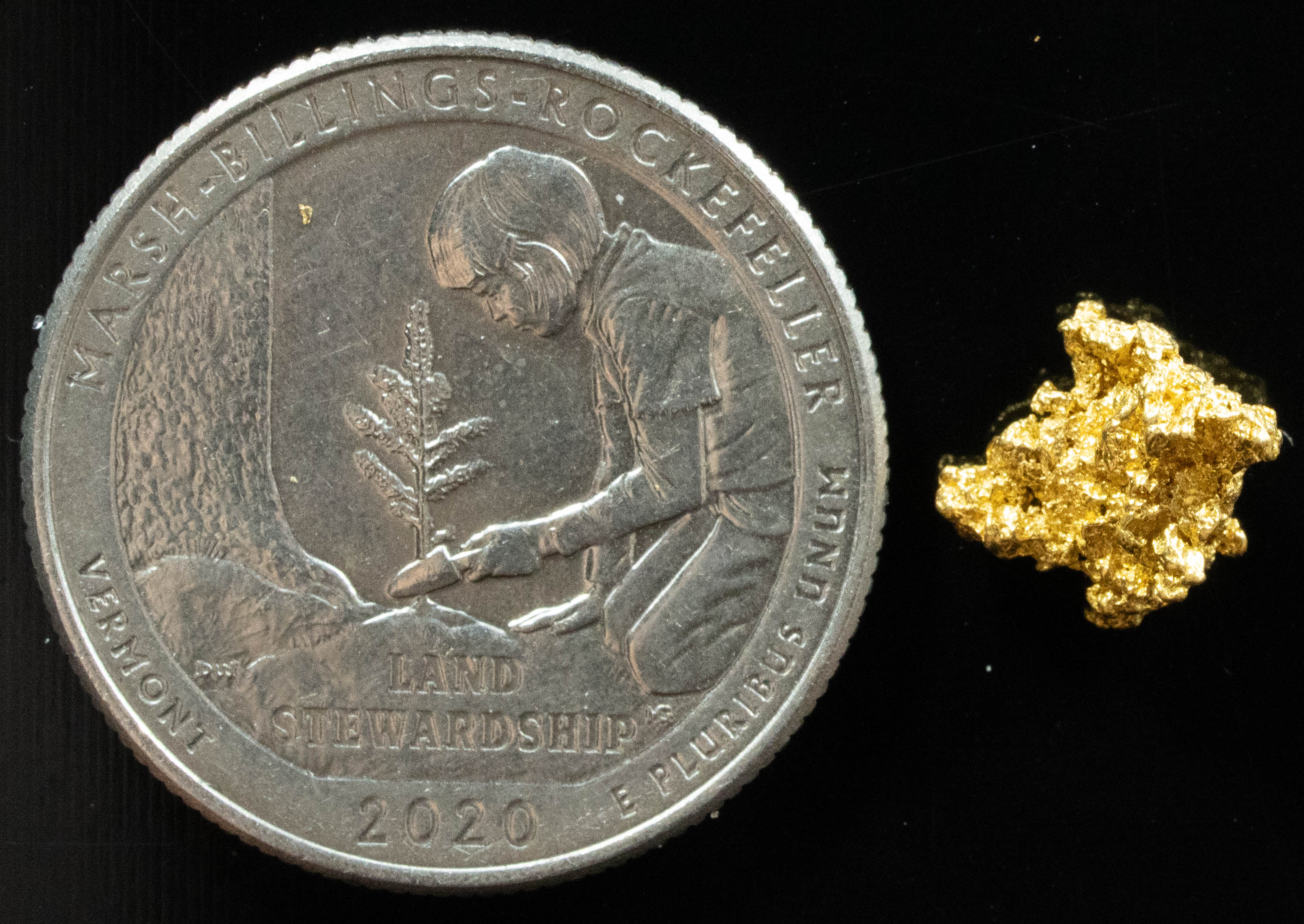 #735 Natural Gold Nugget Australian .908 Grams Genuine