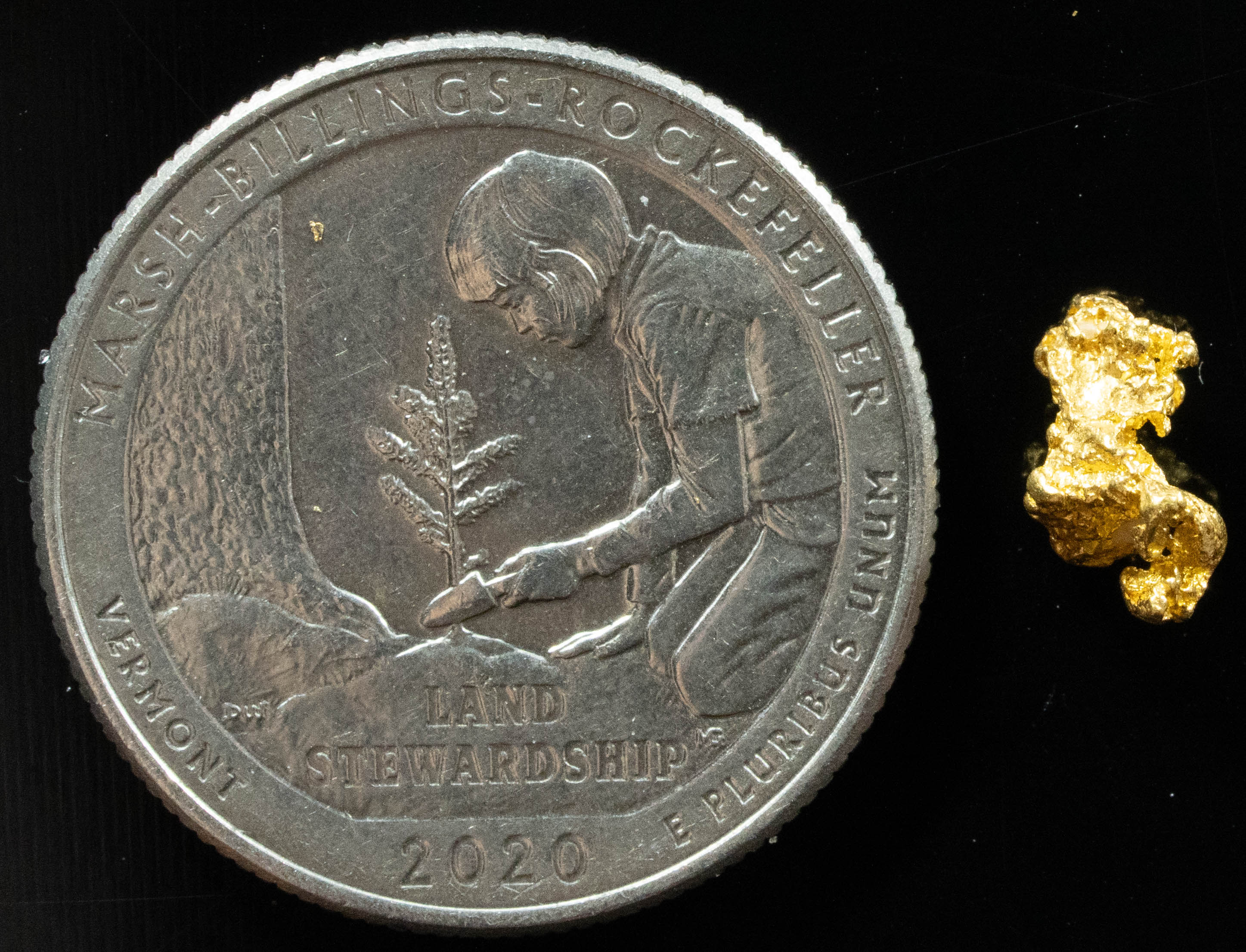 #739 Natural Gold Nugget Australian .69 Grams Genuine