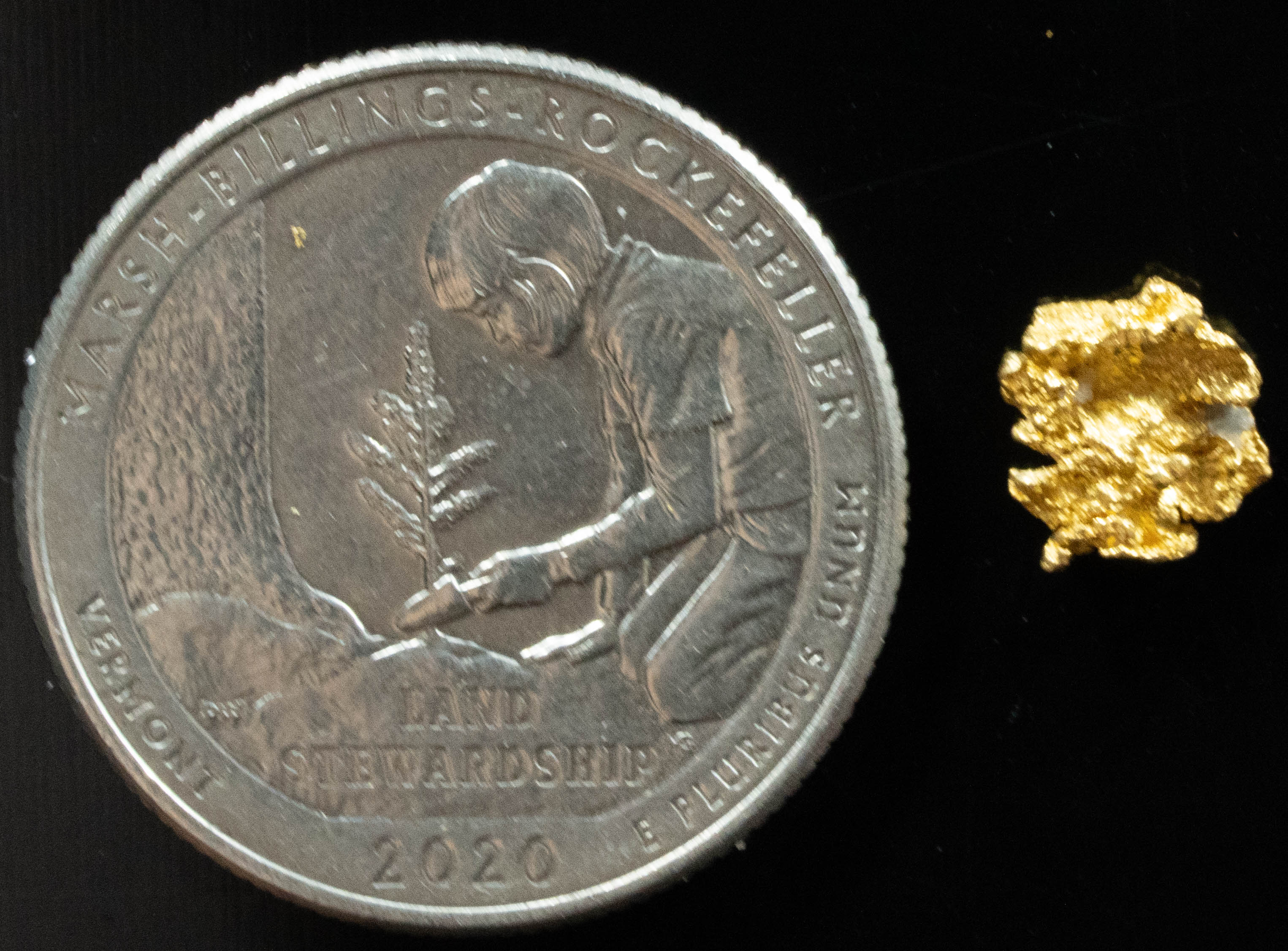 #742 Natural Gold Nugget Australian .656 Grams Genuine