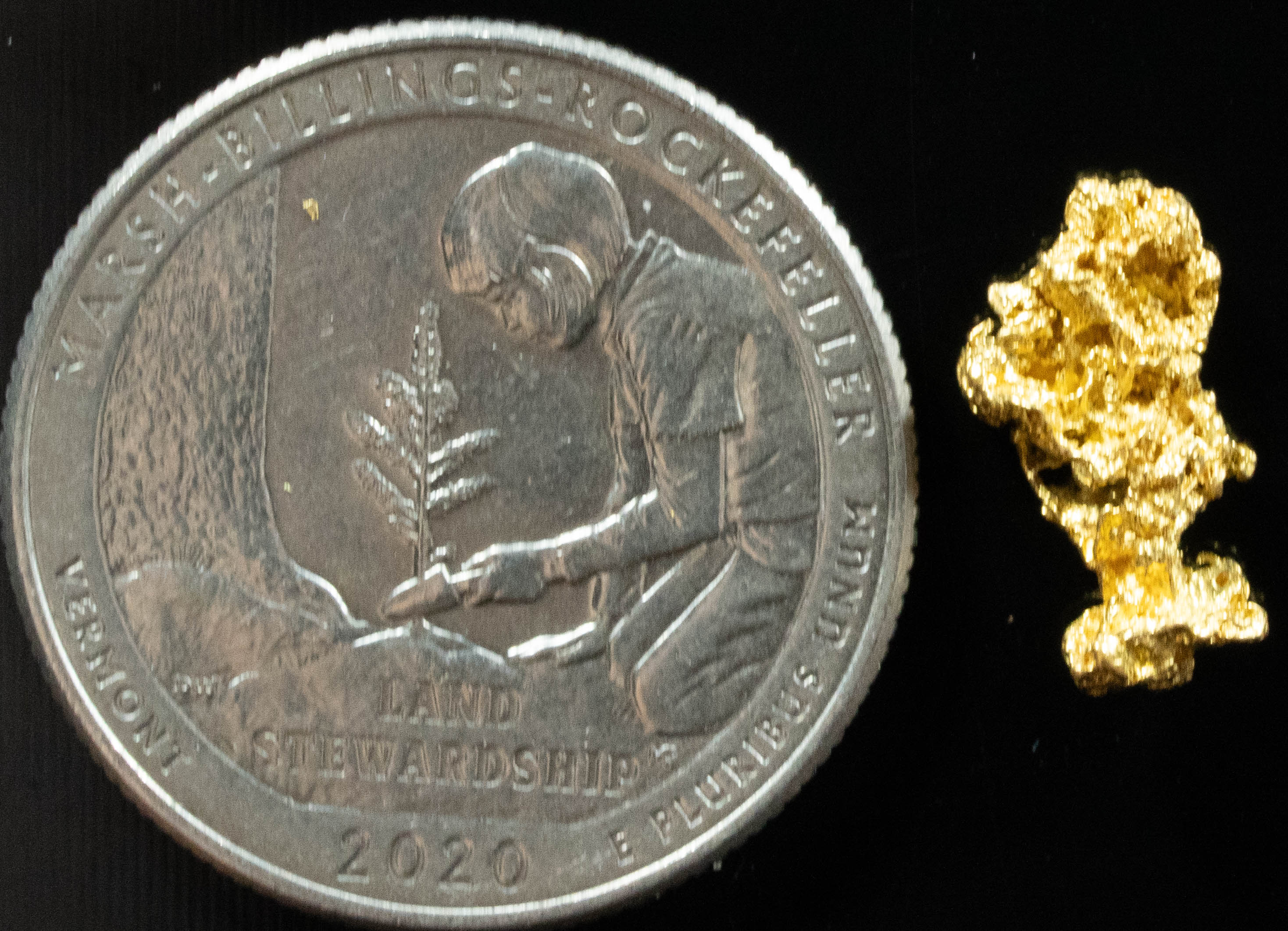 #748 Natural Gold Nugget Australian .867 Grams Genuine