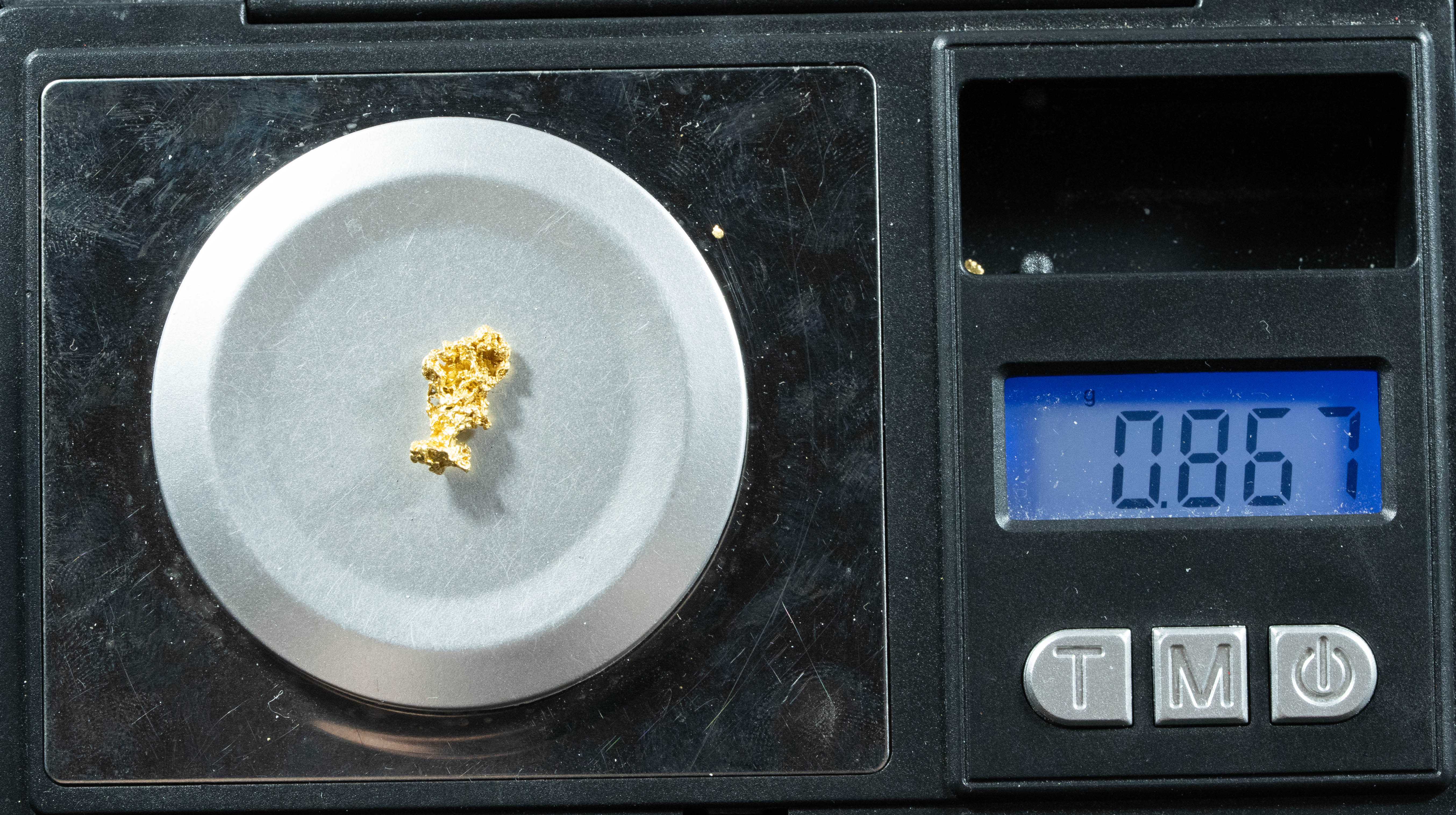 #748 Natural Gold Nugget Australian .867 Grams Genuine