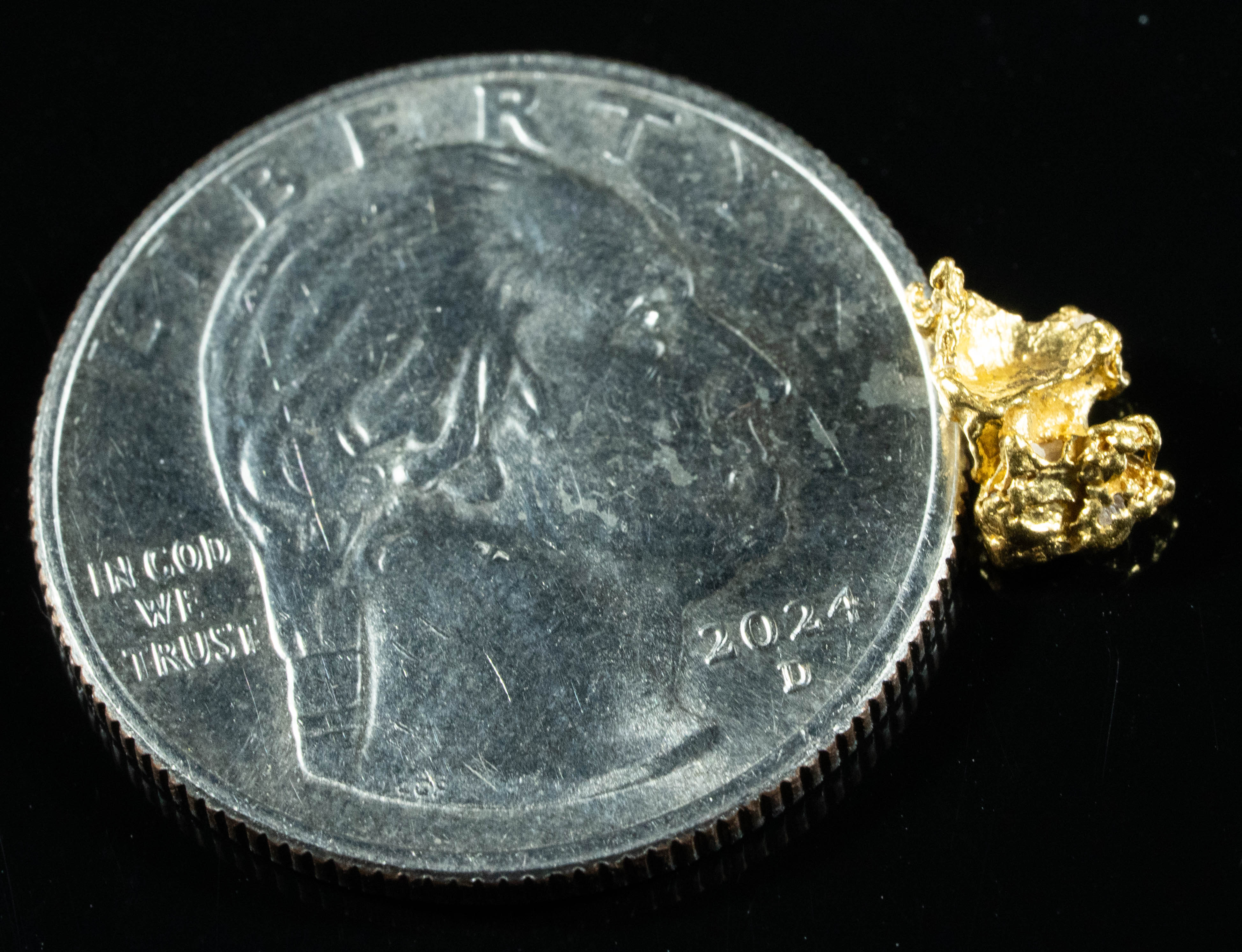 #733 Natural Gold Nugget Australian .71 Grams Genuine