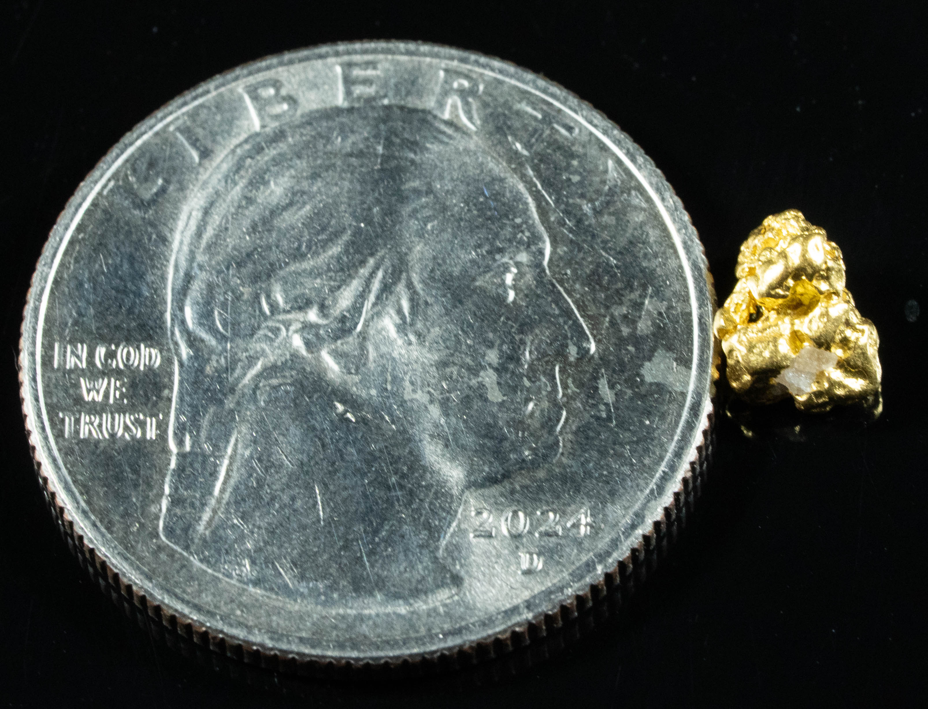 #740 Natural Gold Nugget Australian .86 Grams Genuine