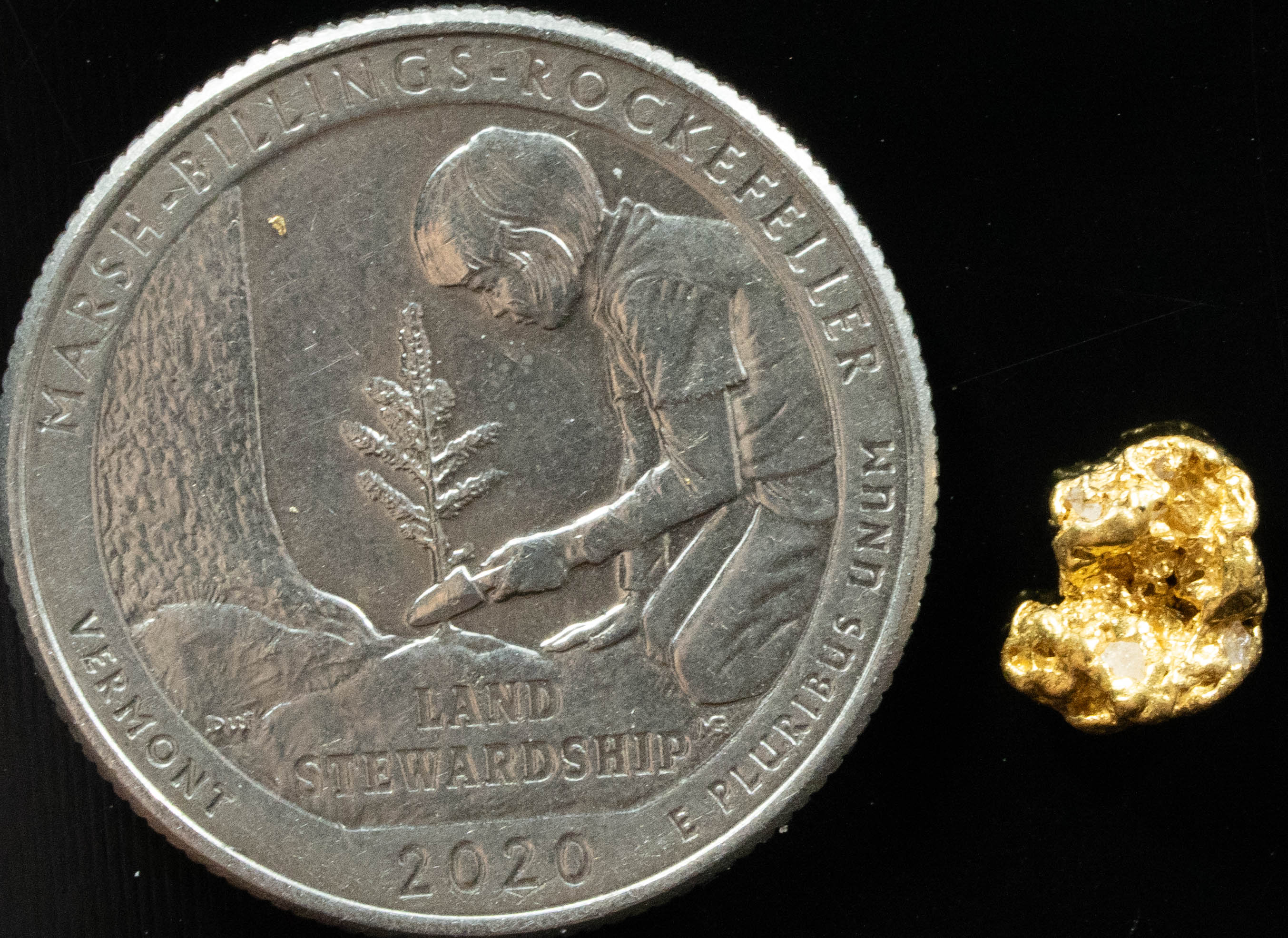 #771 Natural Gold Nugget Australian .889 Grams Genuine