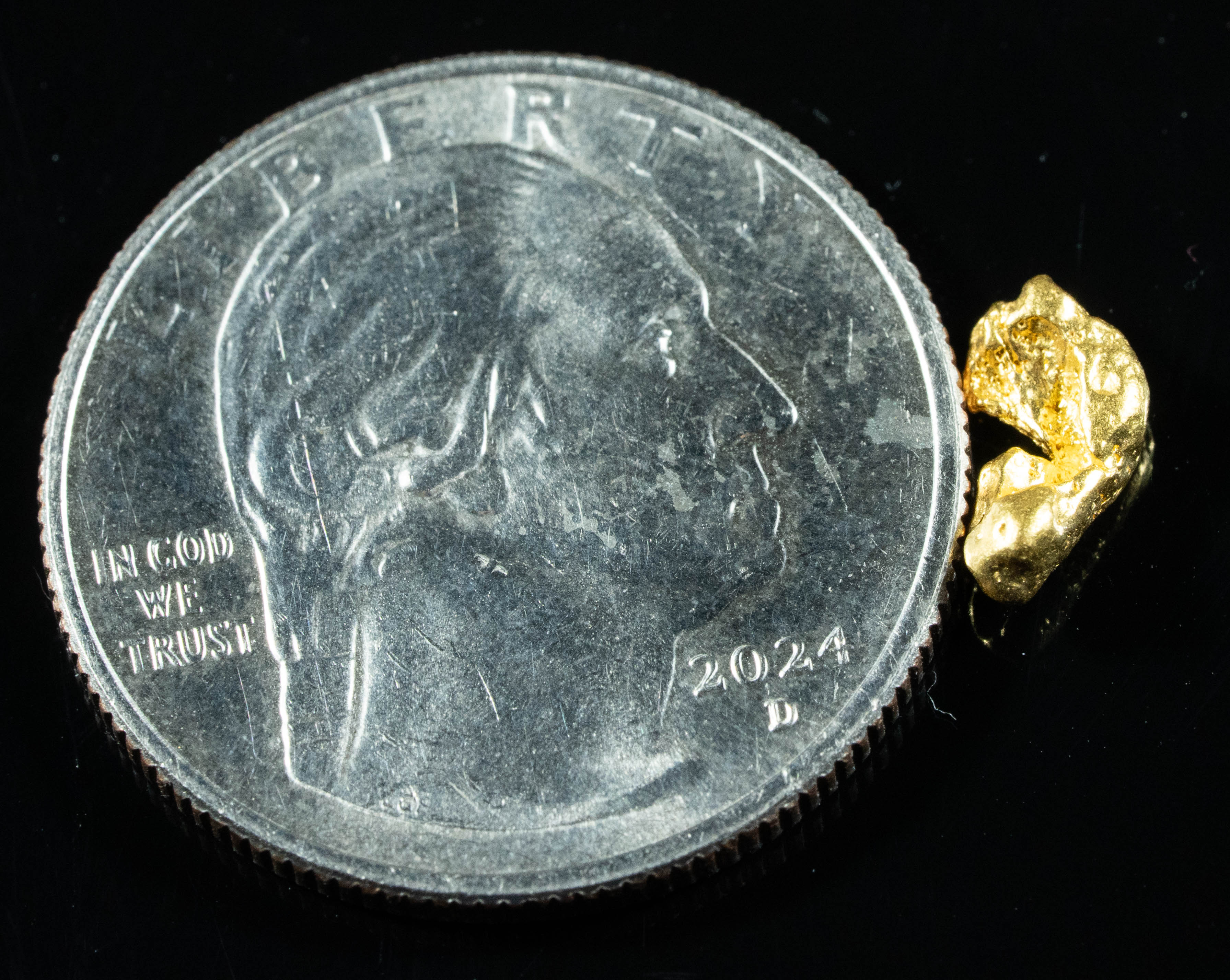 #749 Natural Gold Nugget Australian .60 Grams Genuine