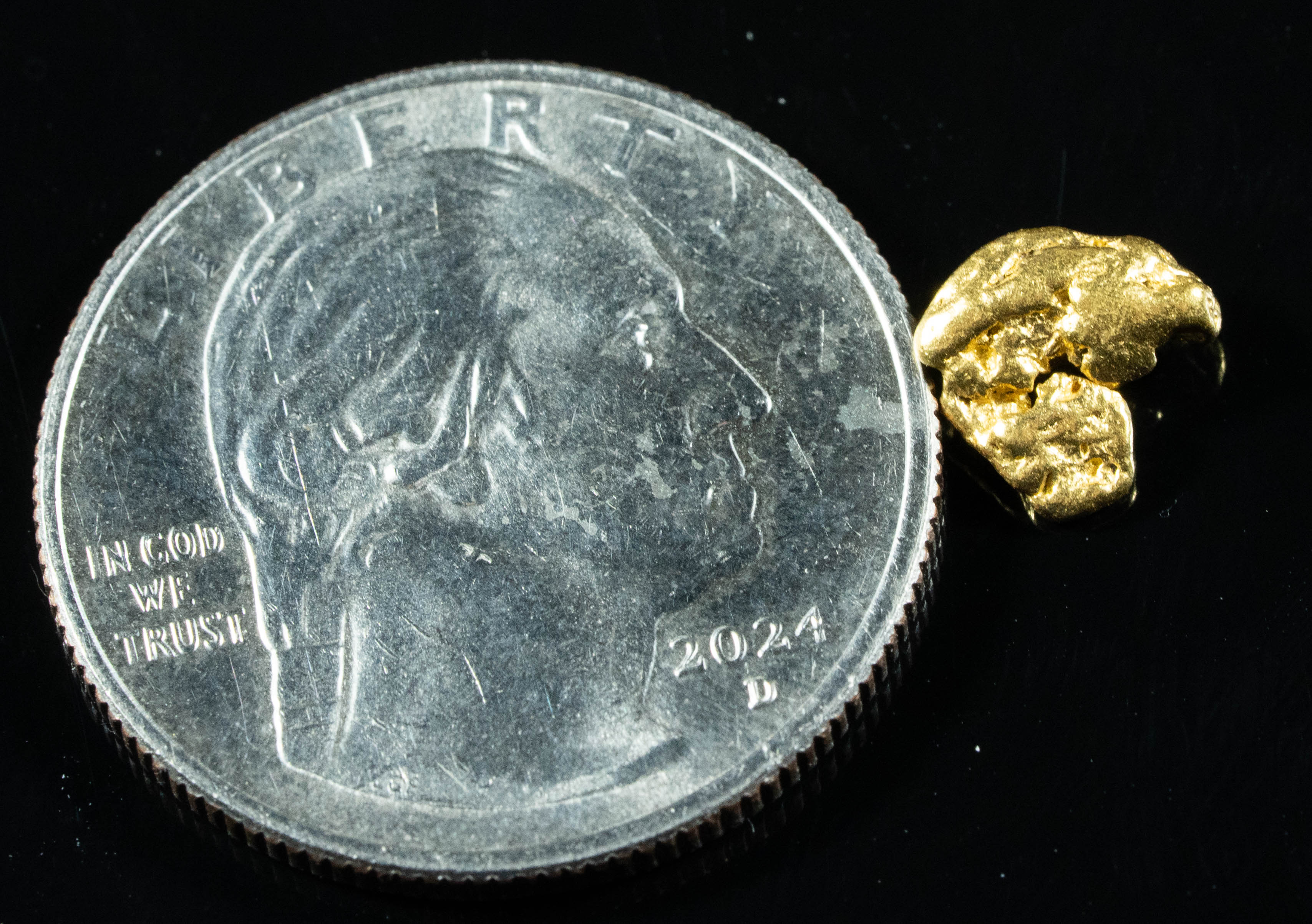 #750 Natural Gold Nugget Australian .95 Grams Genuine