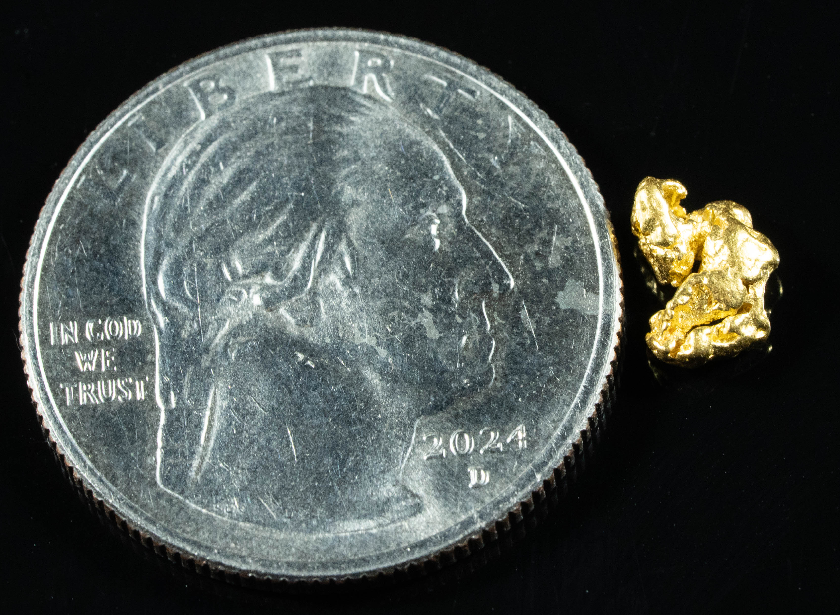 #751 Natural Gold Nugget Australian .69 Grams Genuine