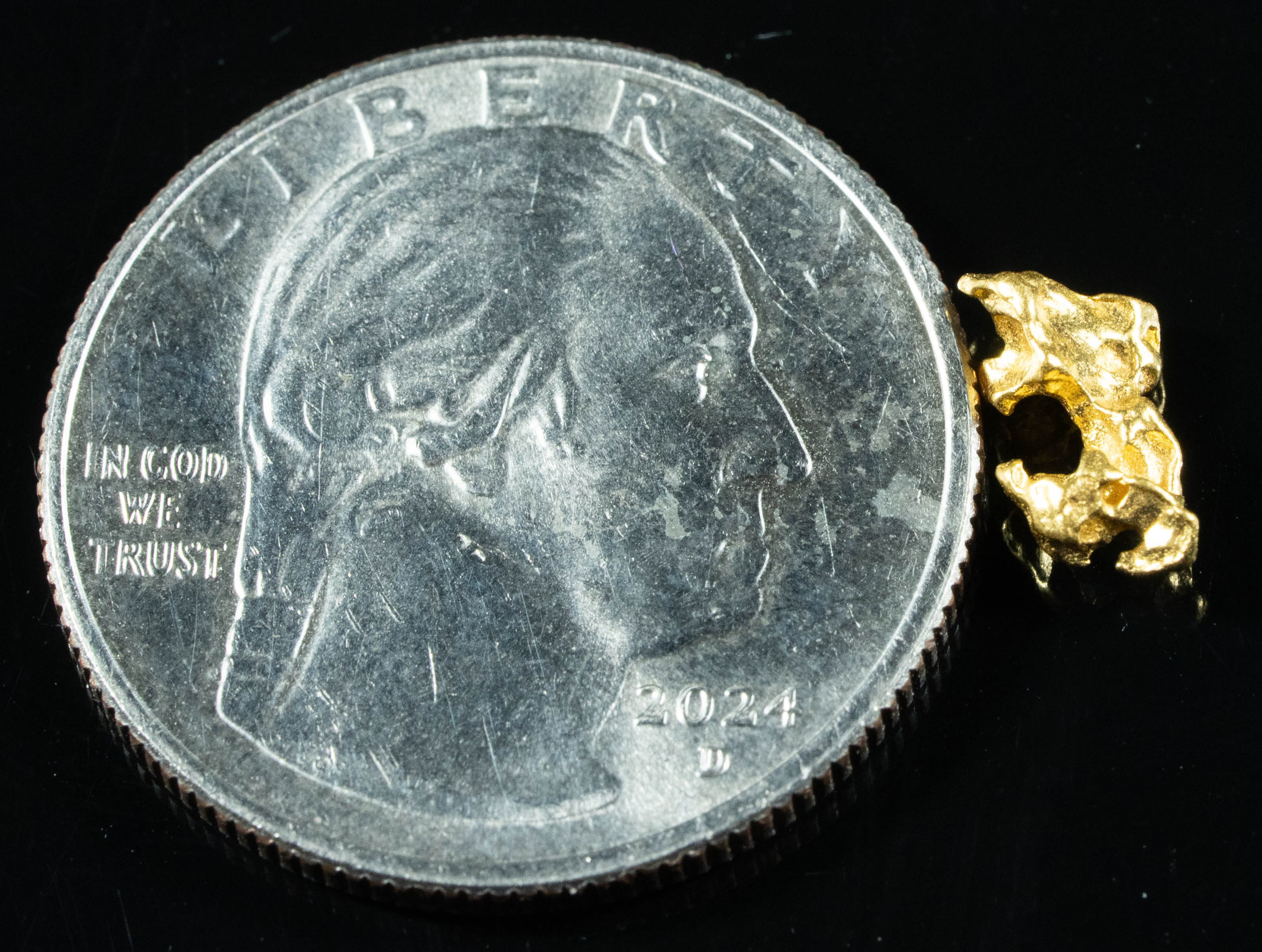 #753 Natural Gold Nugget Australian .70 Grams Genuine