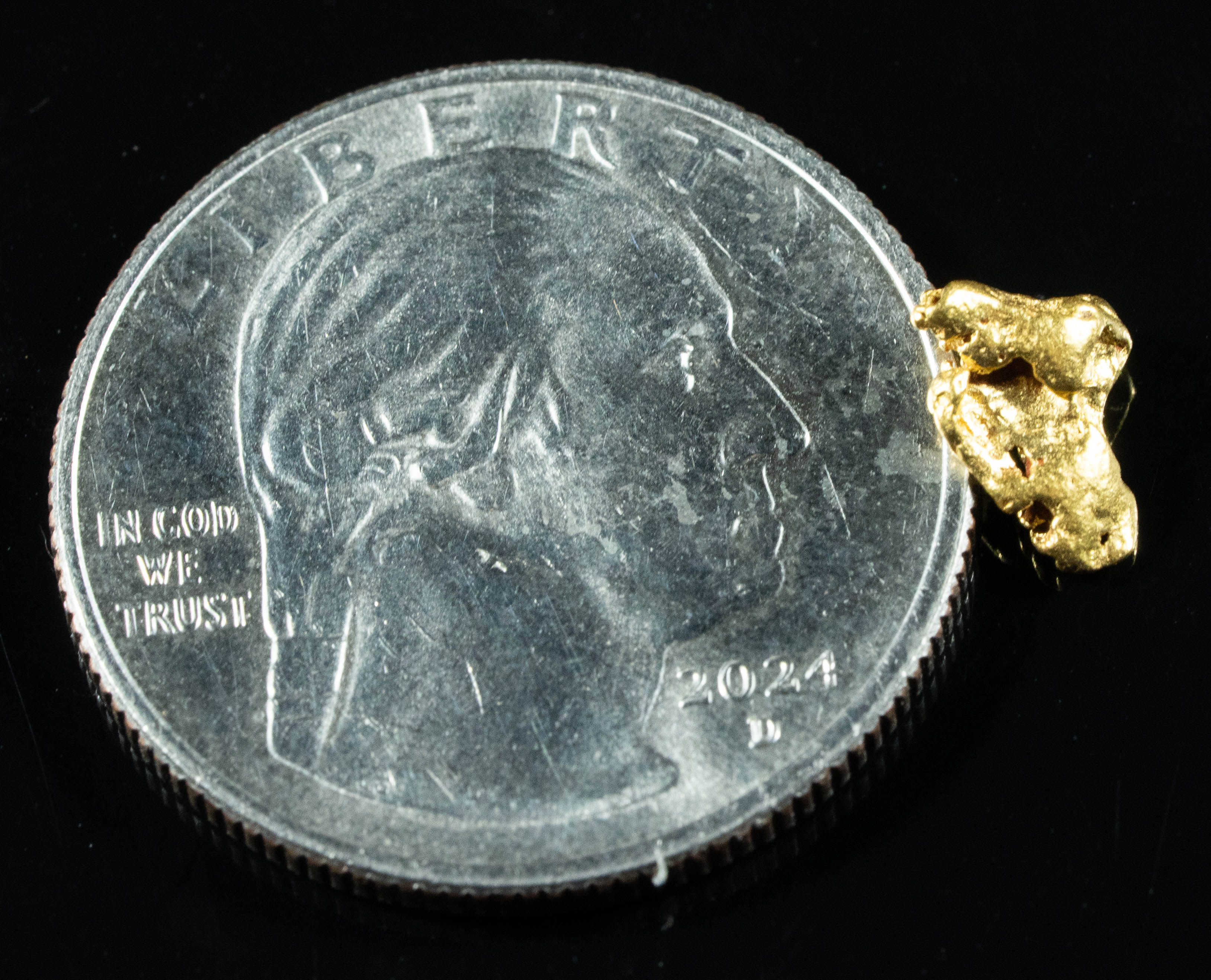 #754 Natural Gold Nugget Australian .61 Grams Genuine