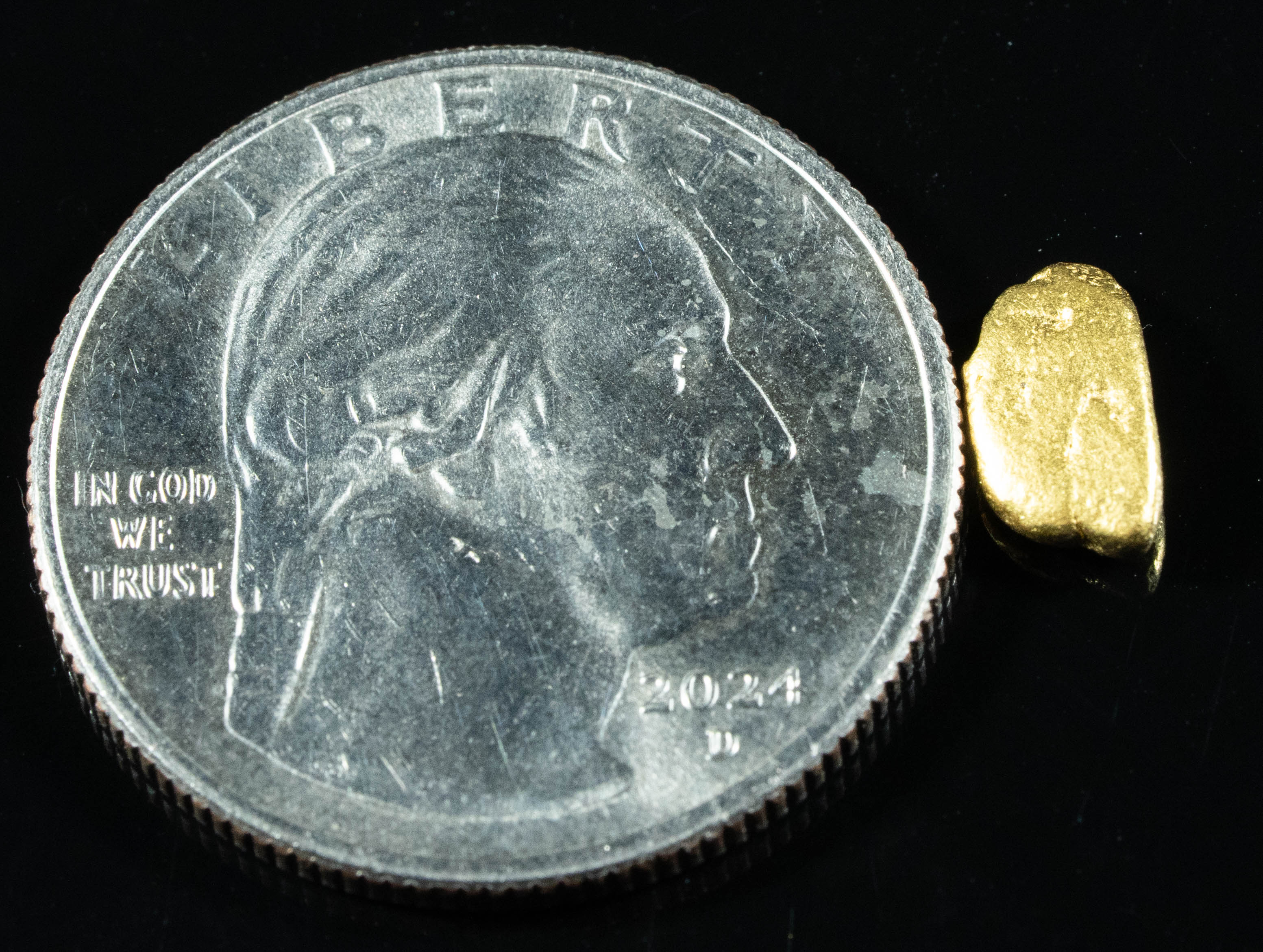 #756 Natural Gold Nugget Australian .92 Grams Genuine