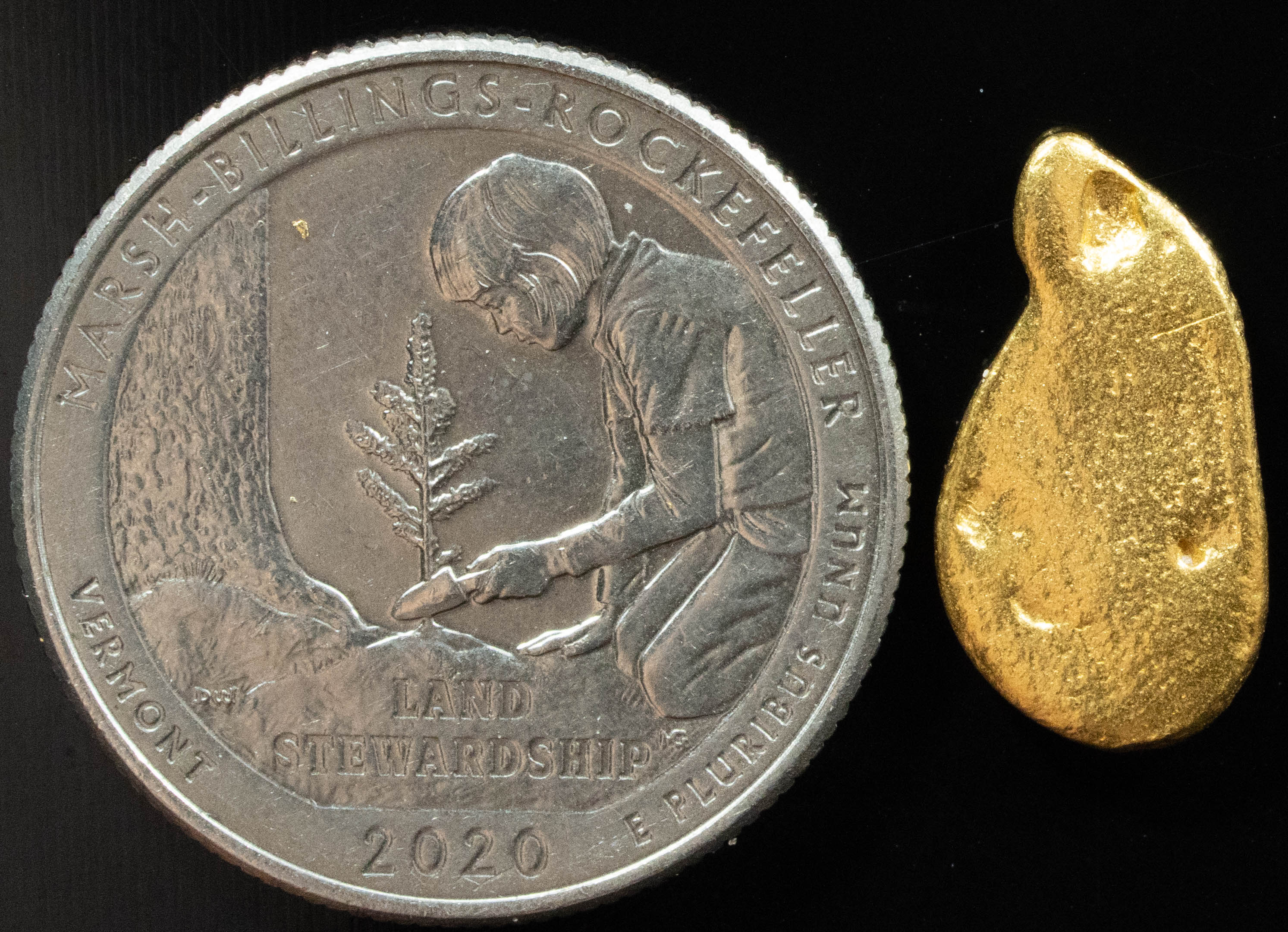#910 Natural Gold Nugget Australian 2.44 Grams Genuine