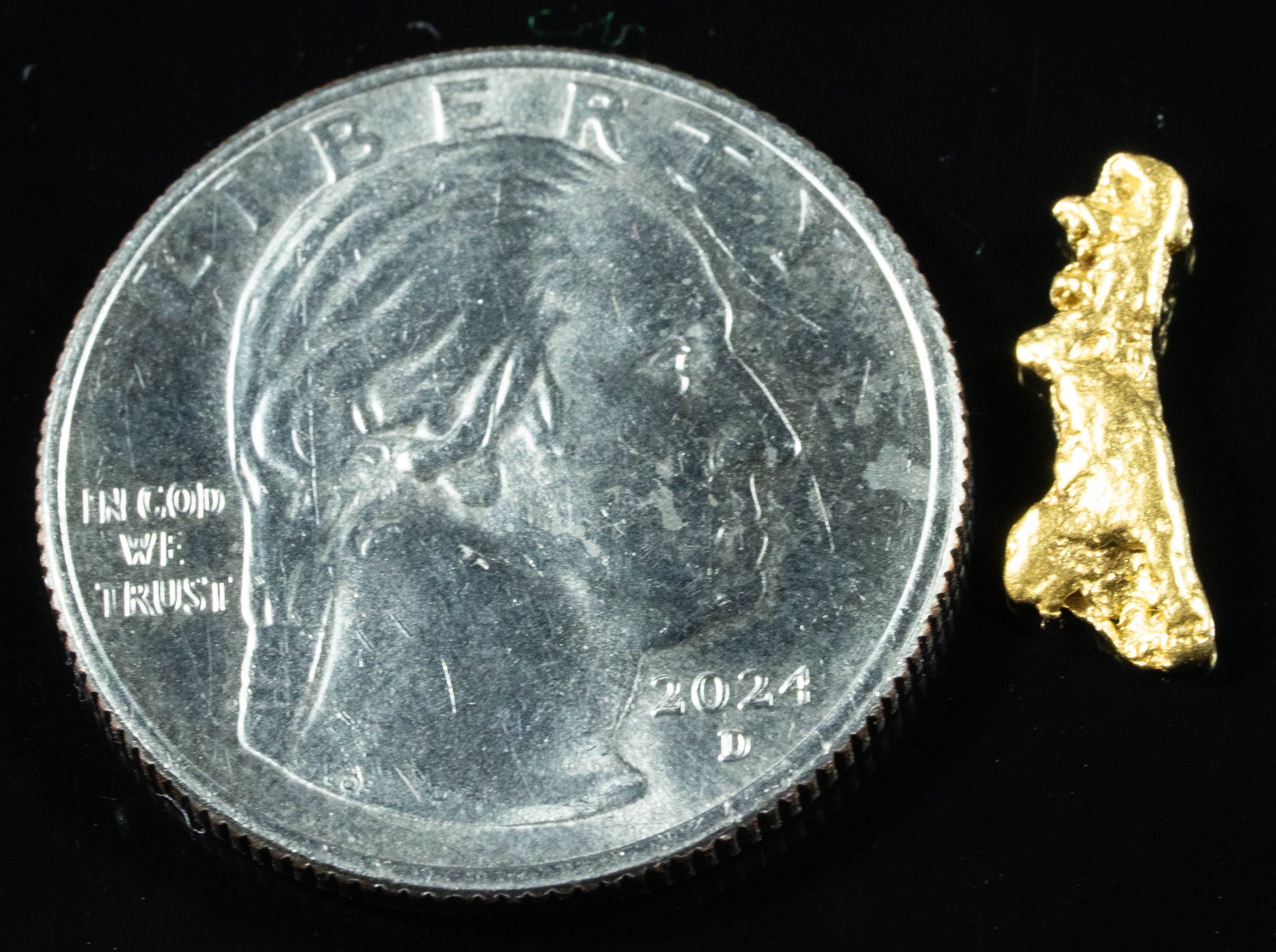 #763 Natural Gold Nugget Australian .70 Grams Genuine