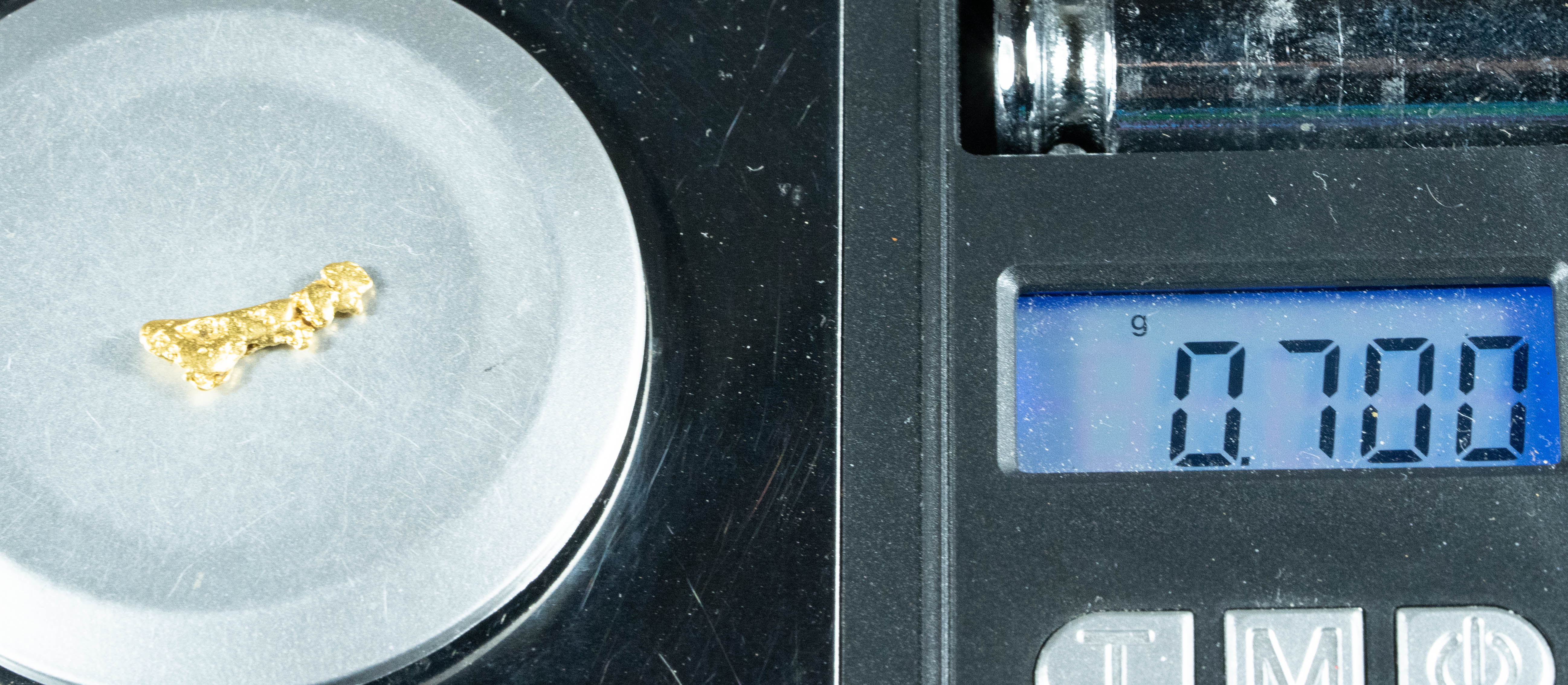 #763 Natural Gold Nugget Australian .70 Grams Genuine