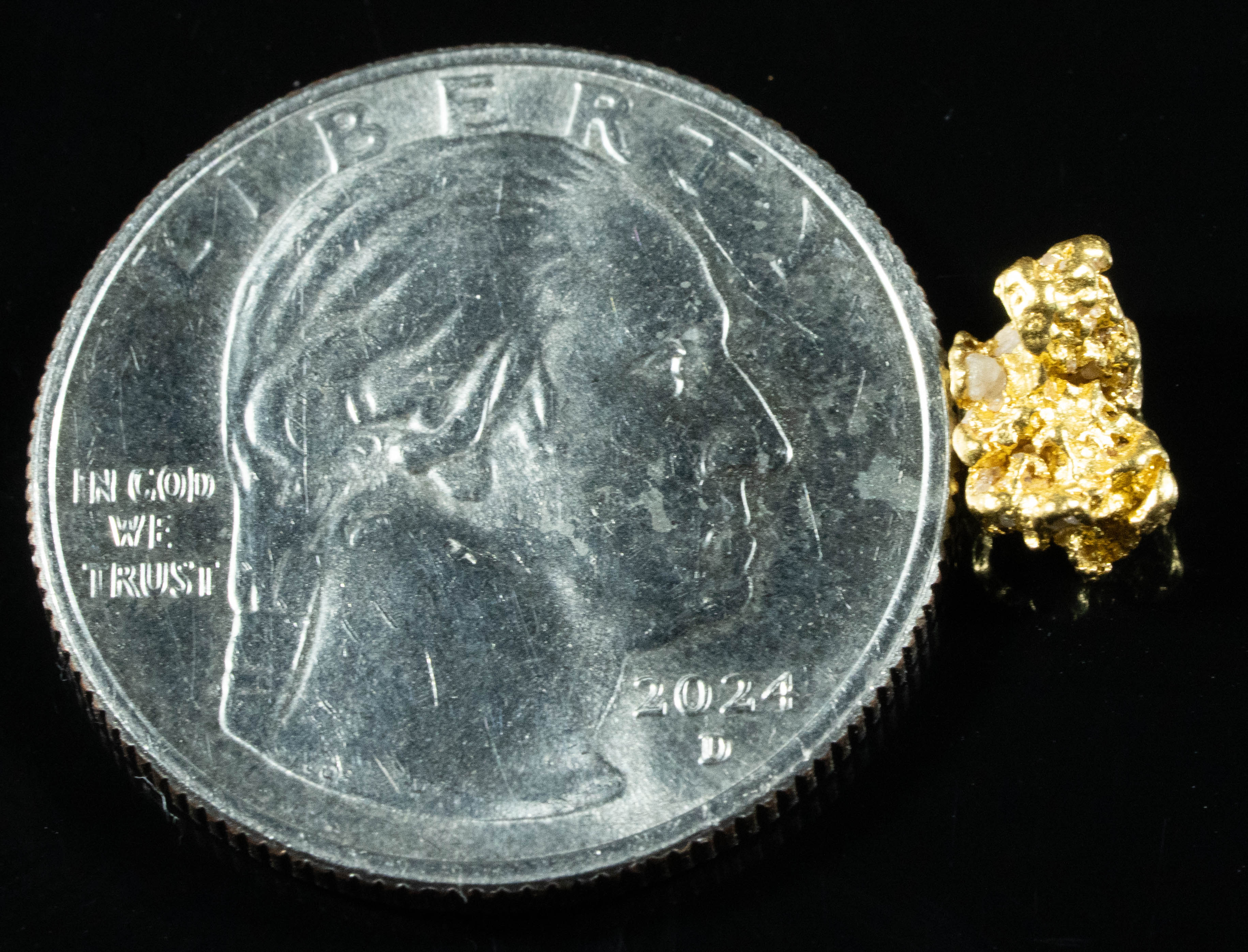 #766 Natural Gold Nugget Australian .71 Grams Genuine