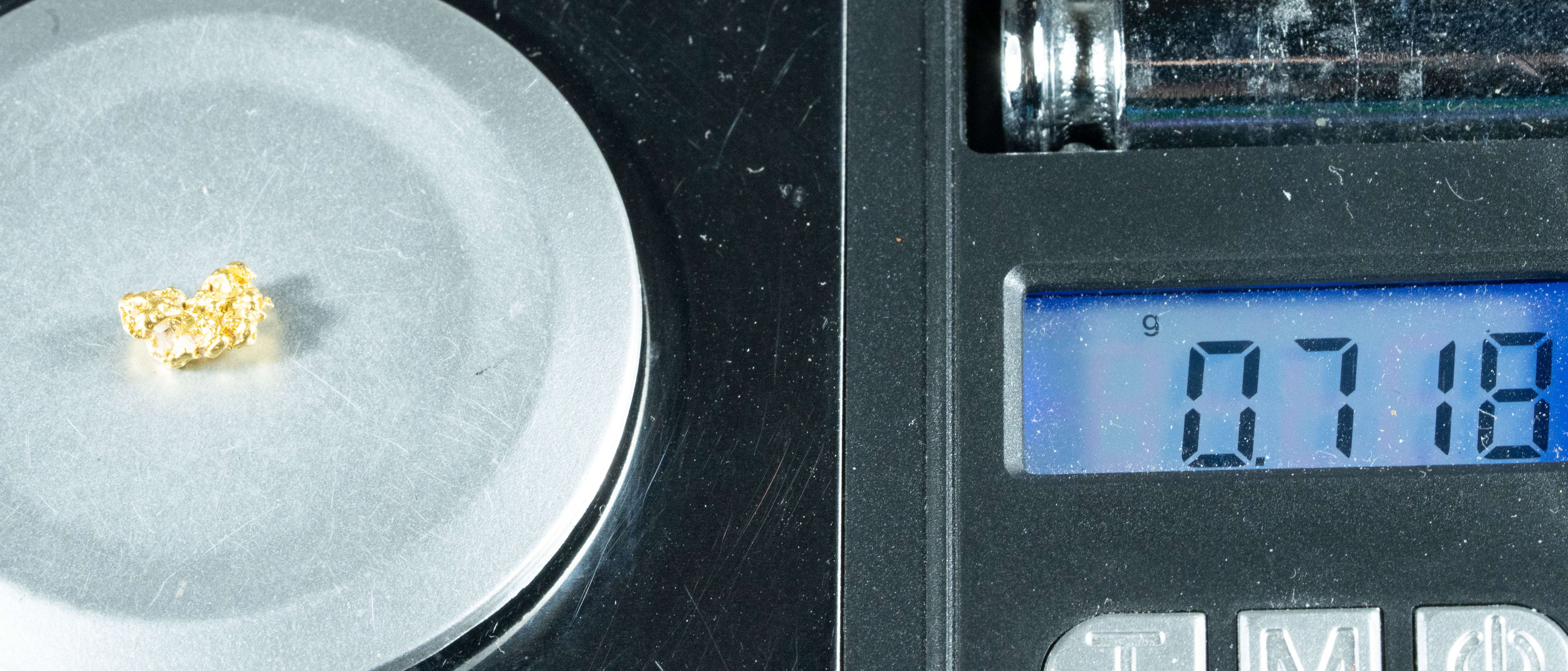 #766 Natural Gold Nugget Australian .71 Grams Genuine