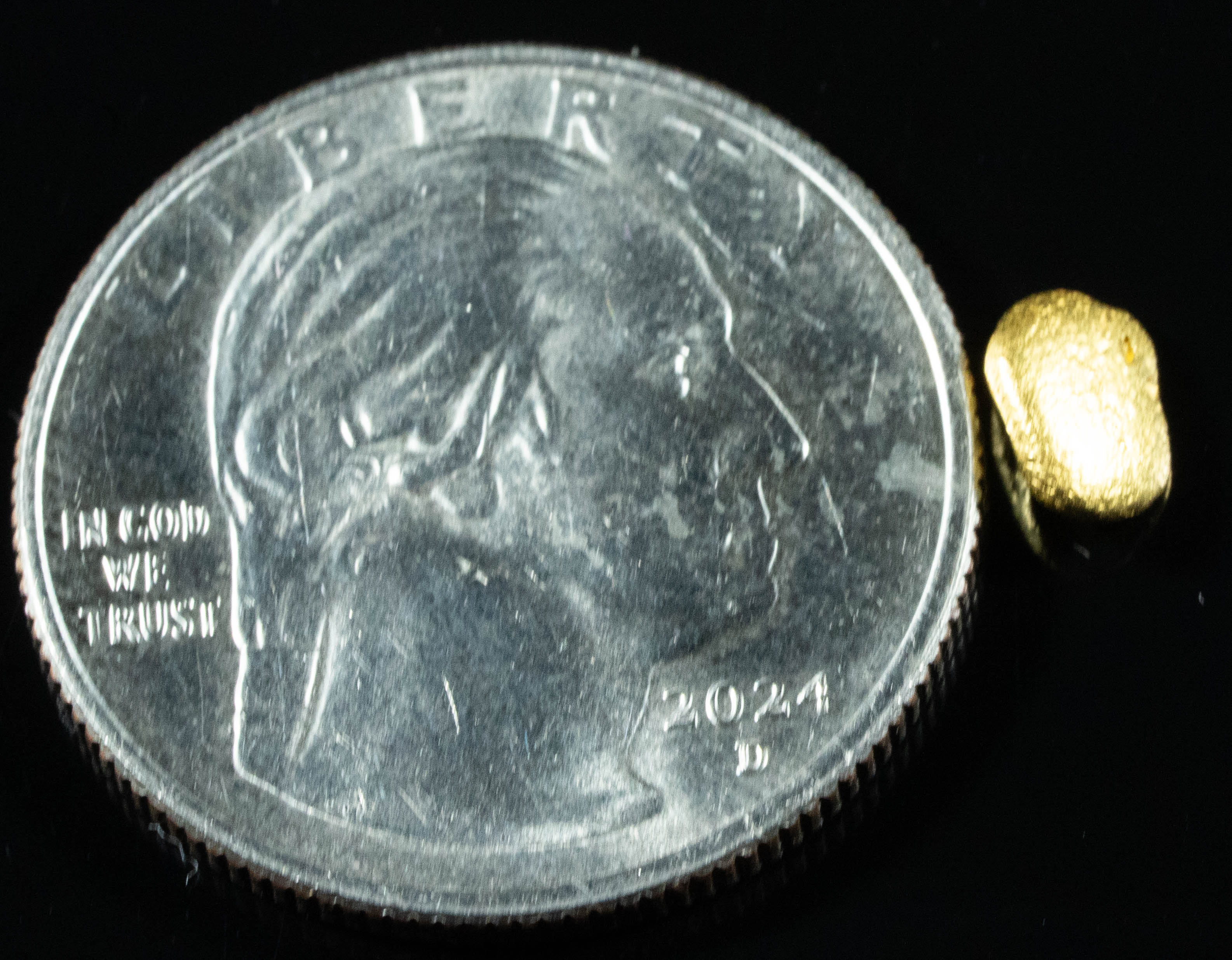 #768 Natural Gold Nugget Australian .75 Grams Genuine