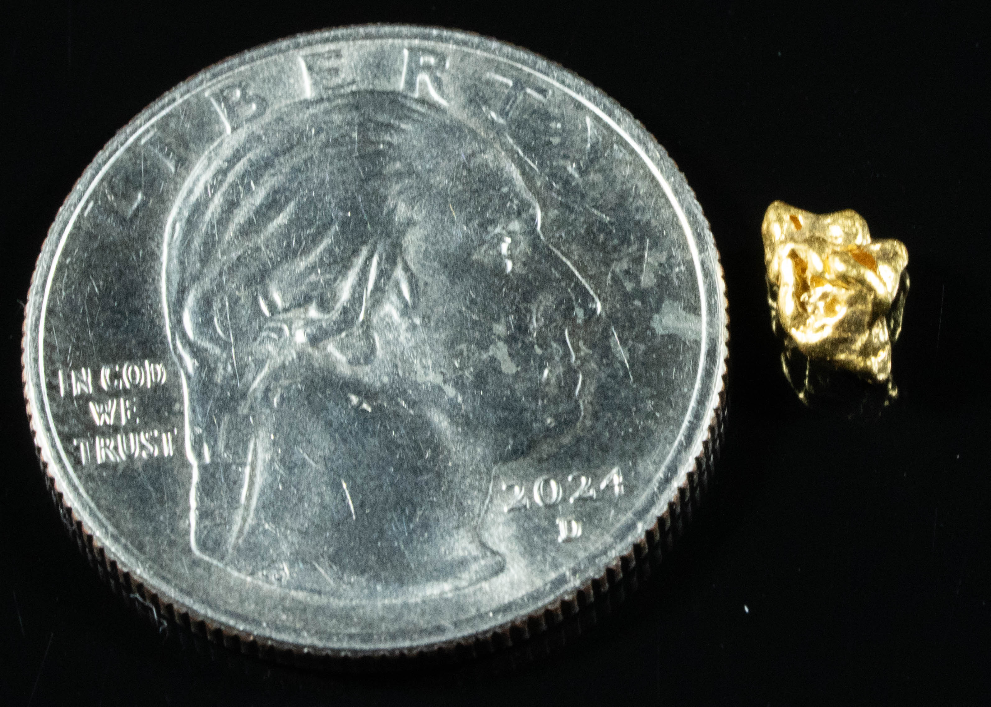 #771 Natural Gold Nugget Australian .72 Grams Genuine