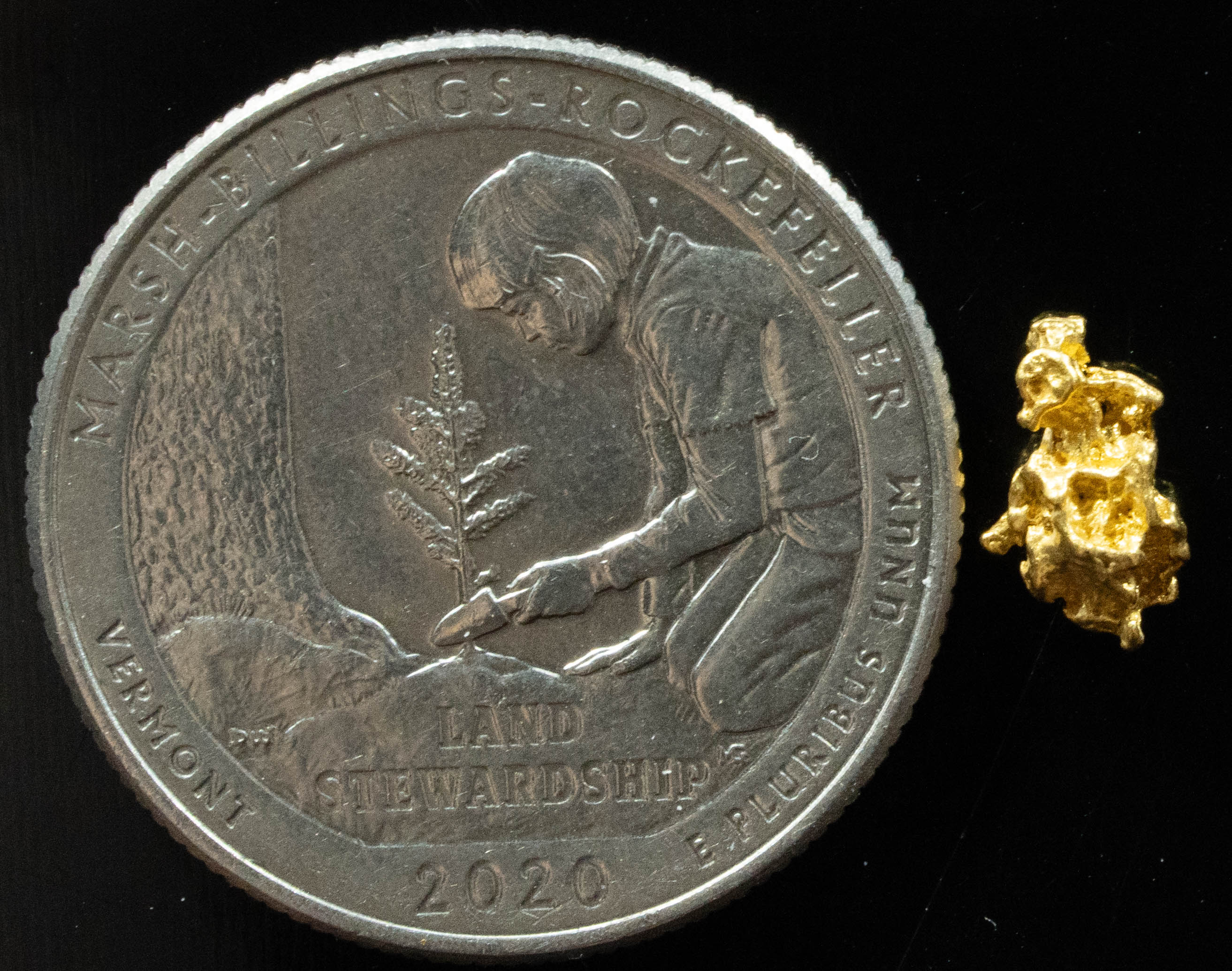 #766 Natural Gold Nugget Australian .478 Grams Genuine