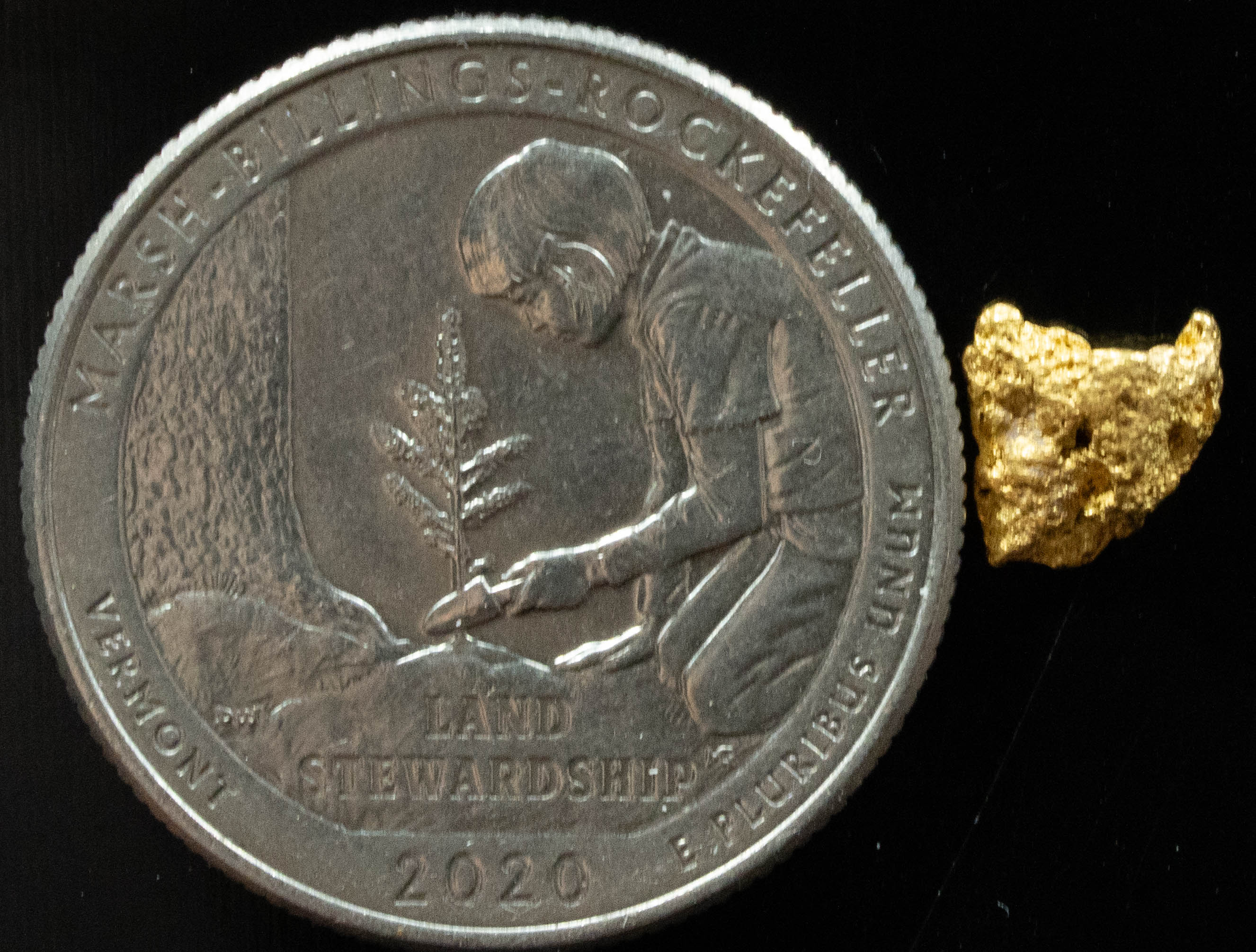 #778 Natural Gold Nugget Australian .412 Grams Genuine