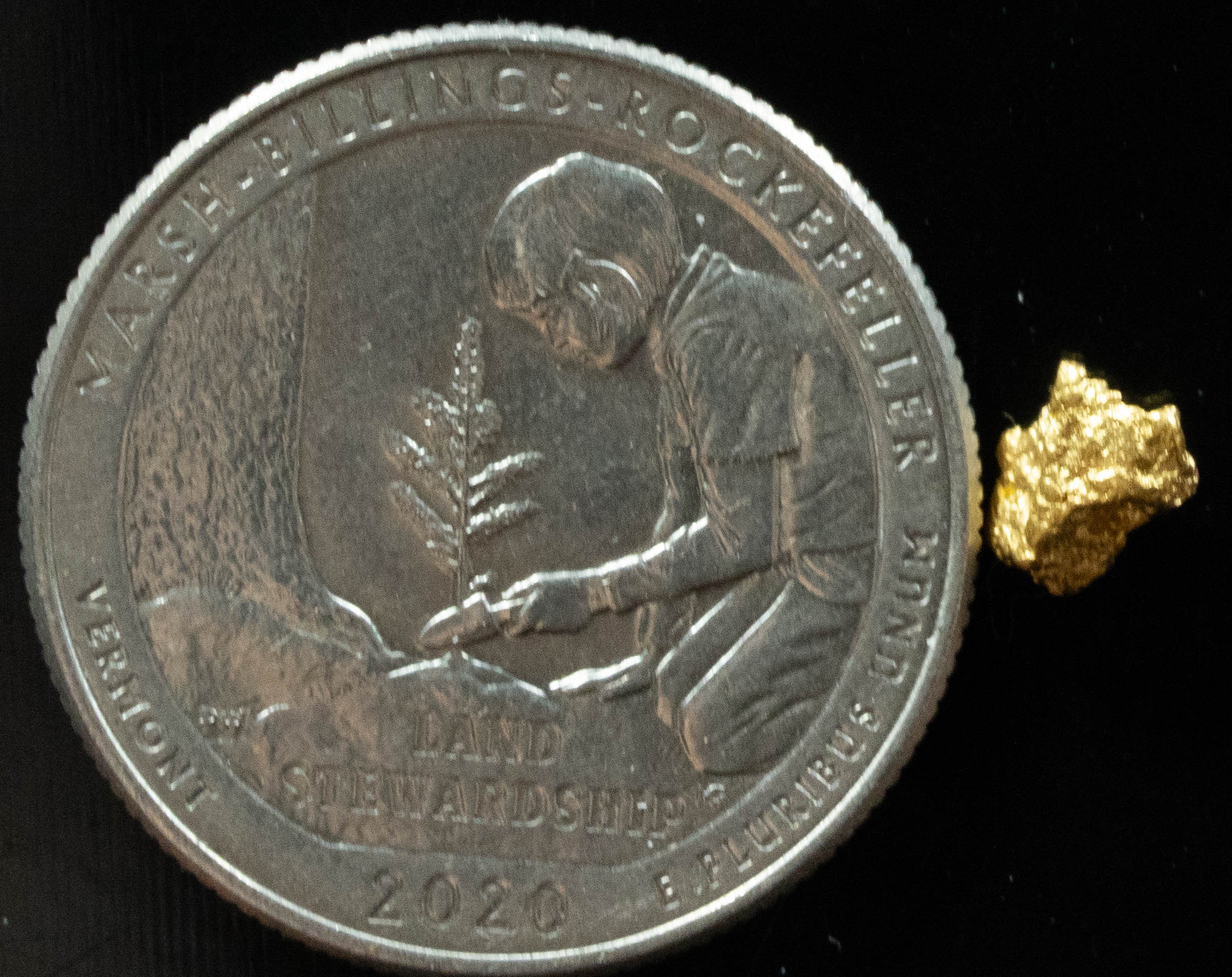 #780 Natural Gold Nugget Australian .412 Grams Genuine