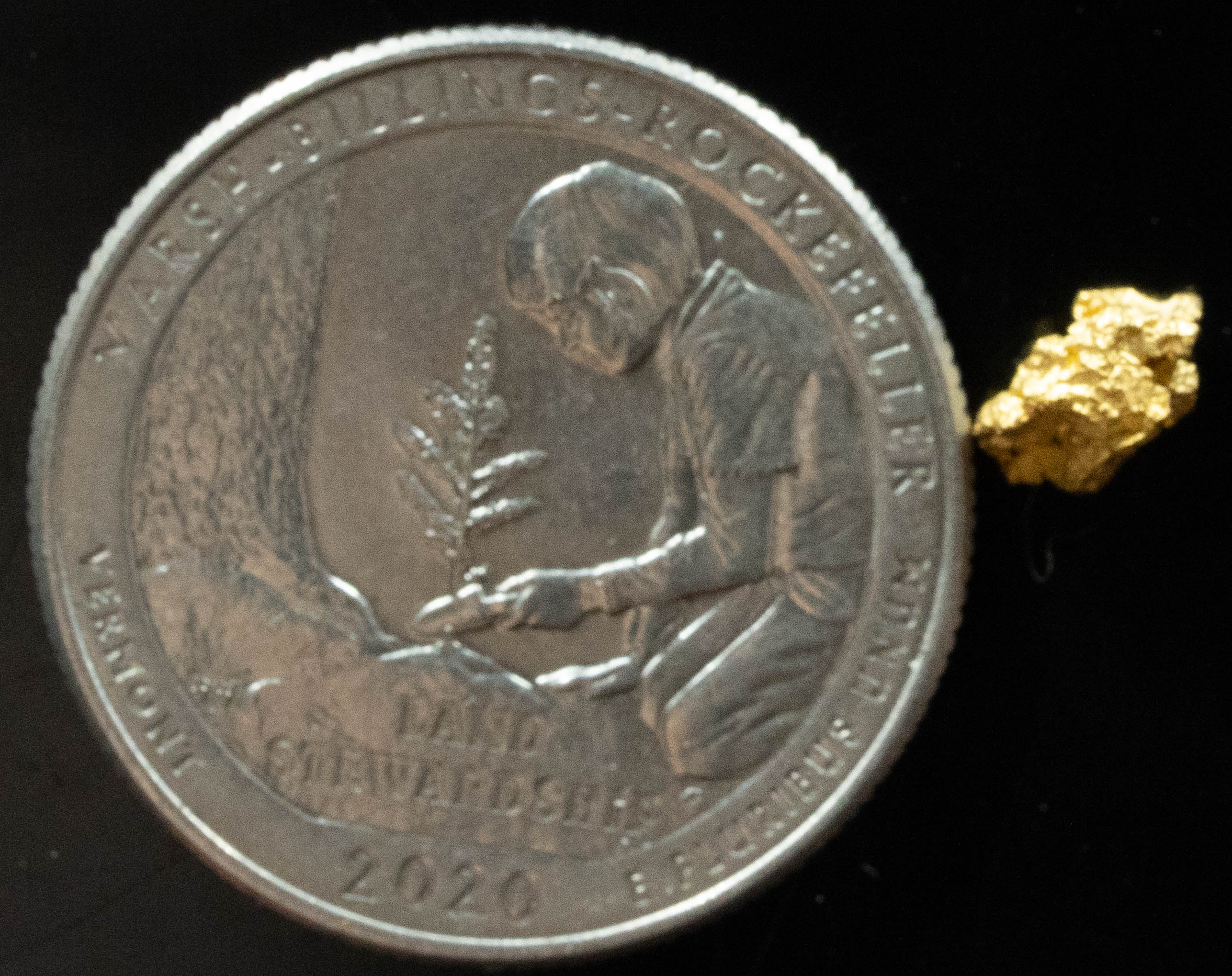 #782 Natural Gold Nugget Australian .413 Grams Genuine