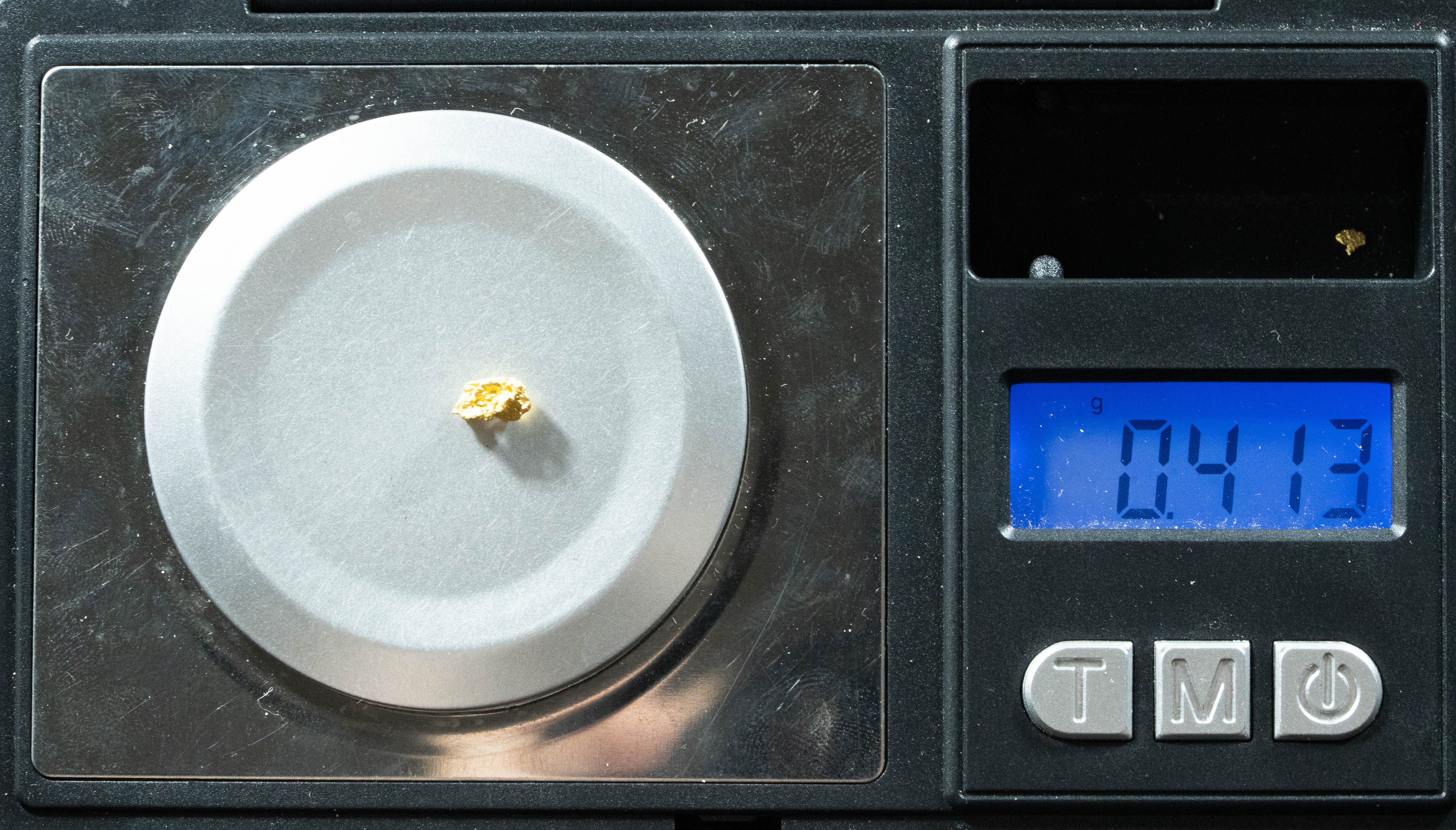 #782 Natural Gold Nugget Australian .413 Grams Genuine