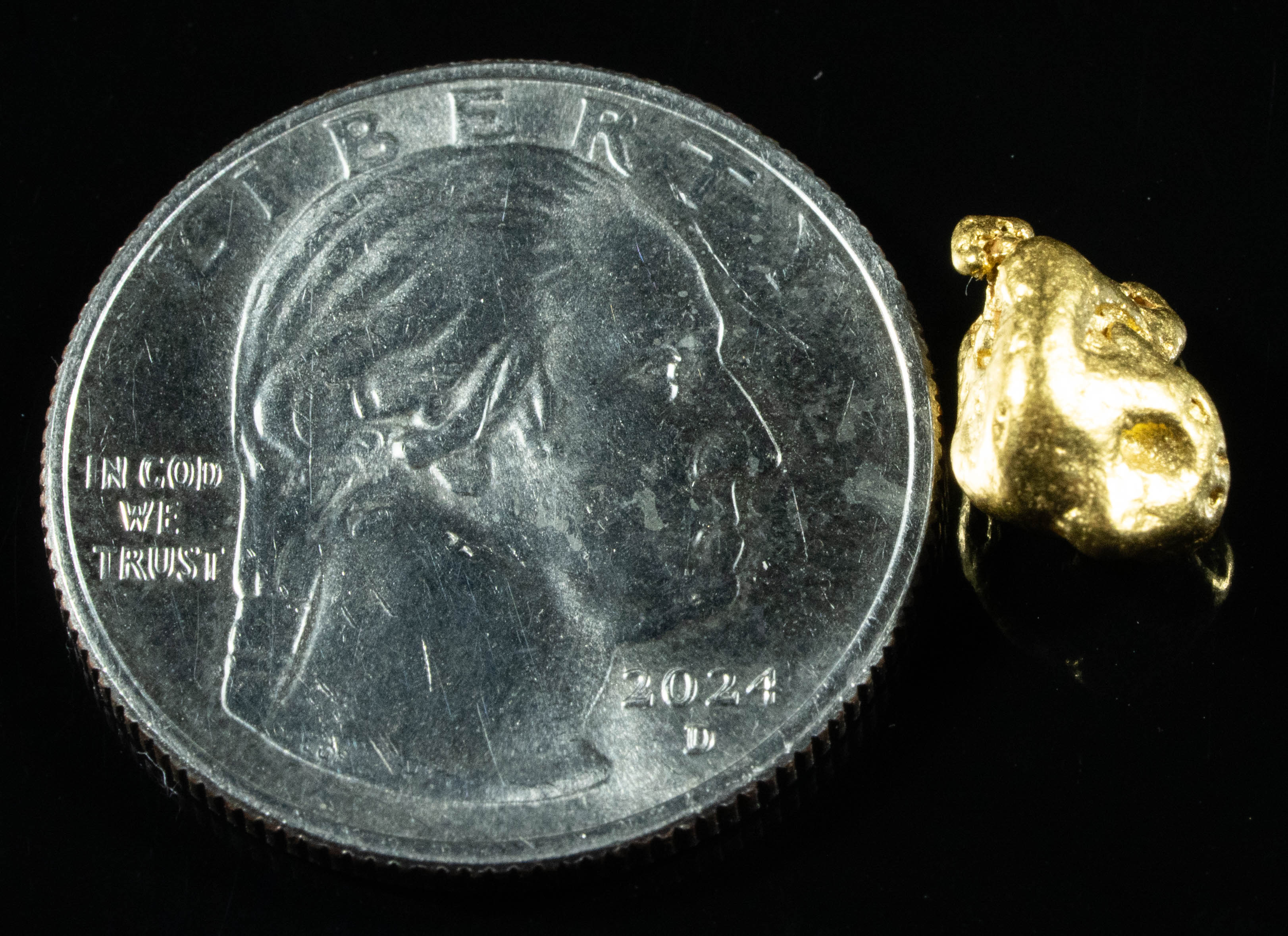 #913 Natural Gold Nugget Australian 3.22 Grams Genuine