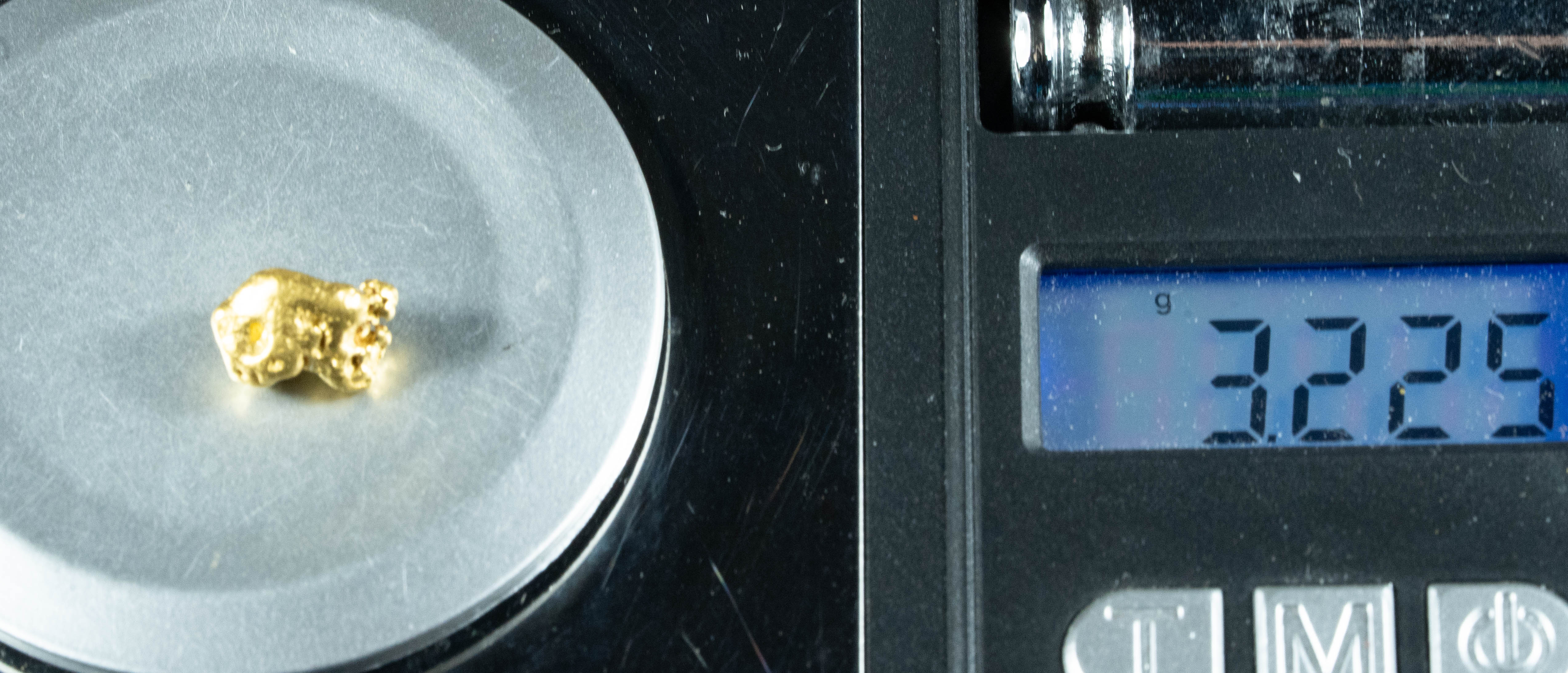 #913 Natural Gold Nugget Australian 3.22 Grams Genuine