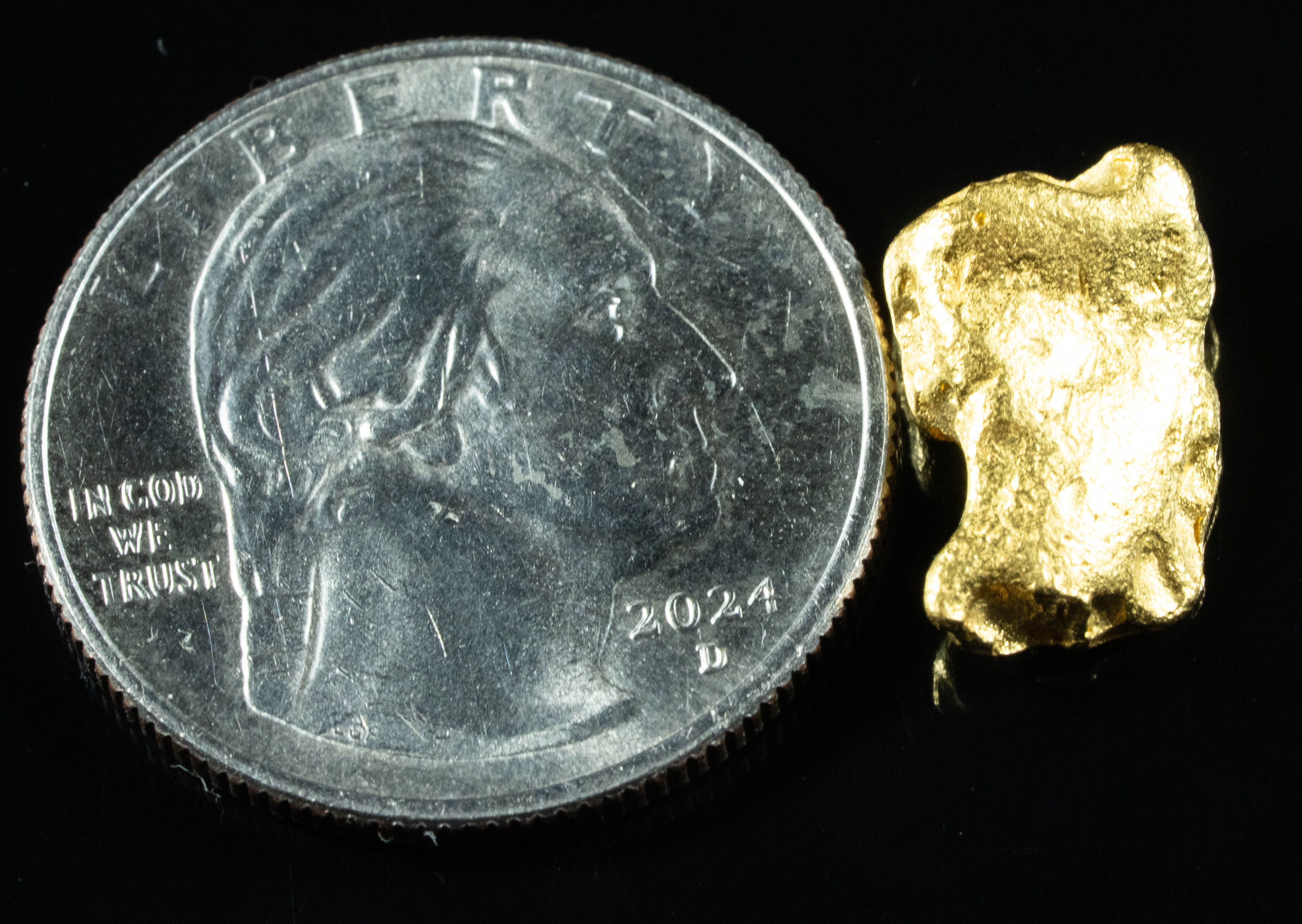 #921 Natural Gold Nugget Australian 4.02 Grams Genuine