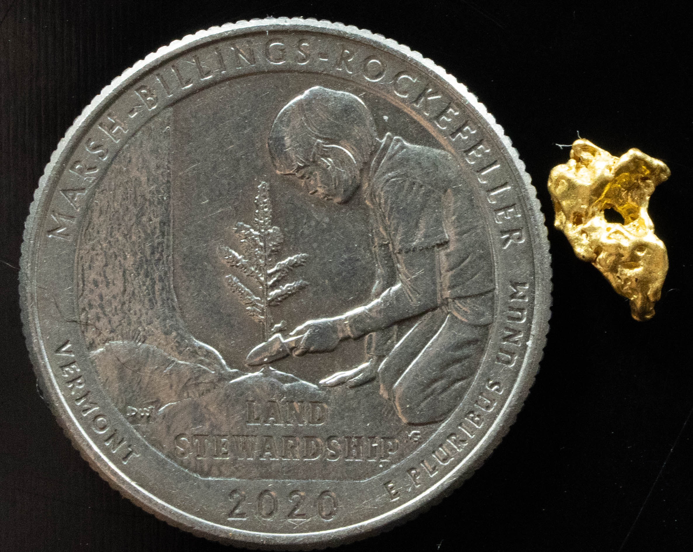 #795 Natural Gold Nugget Australian .383 Grams Genuine