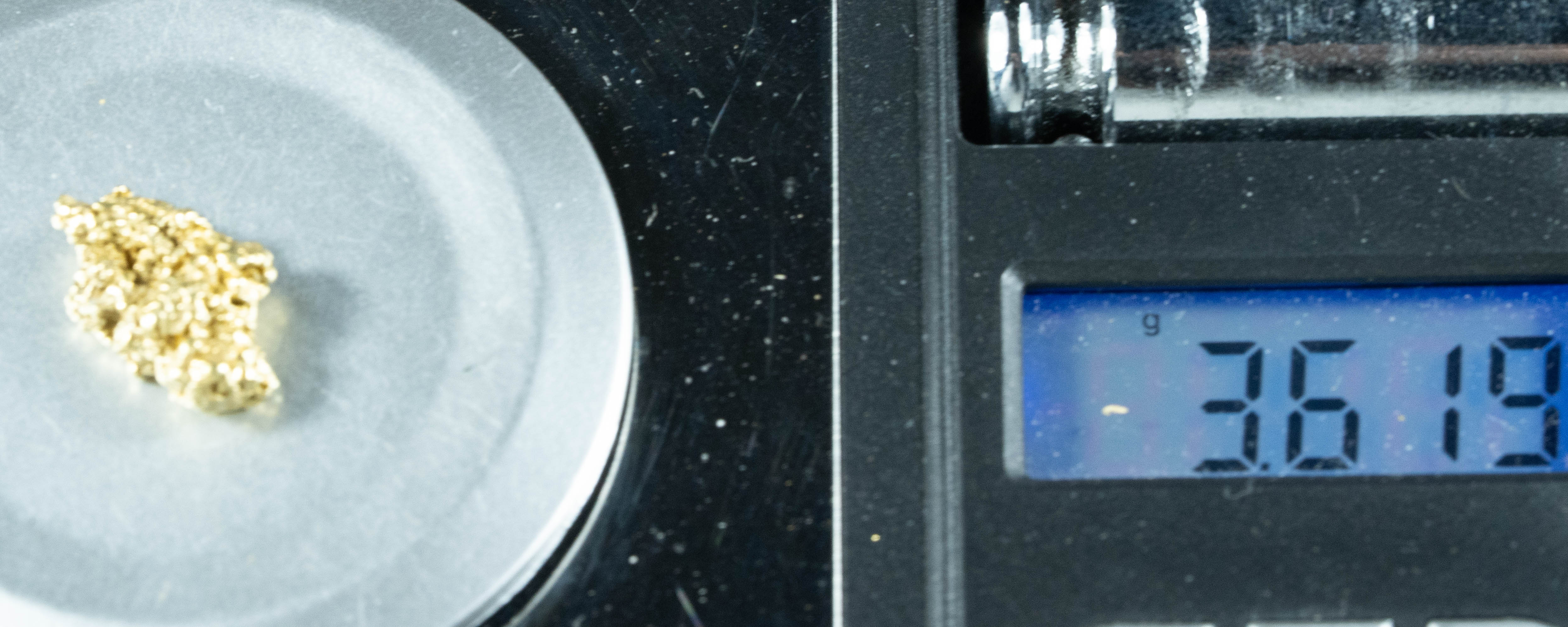 #185 BC Natural Gold Nugget 3.61 Grams Genuine