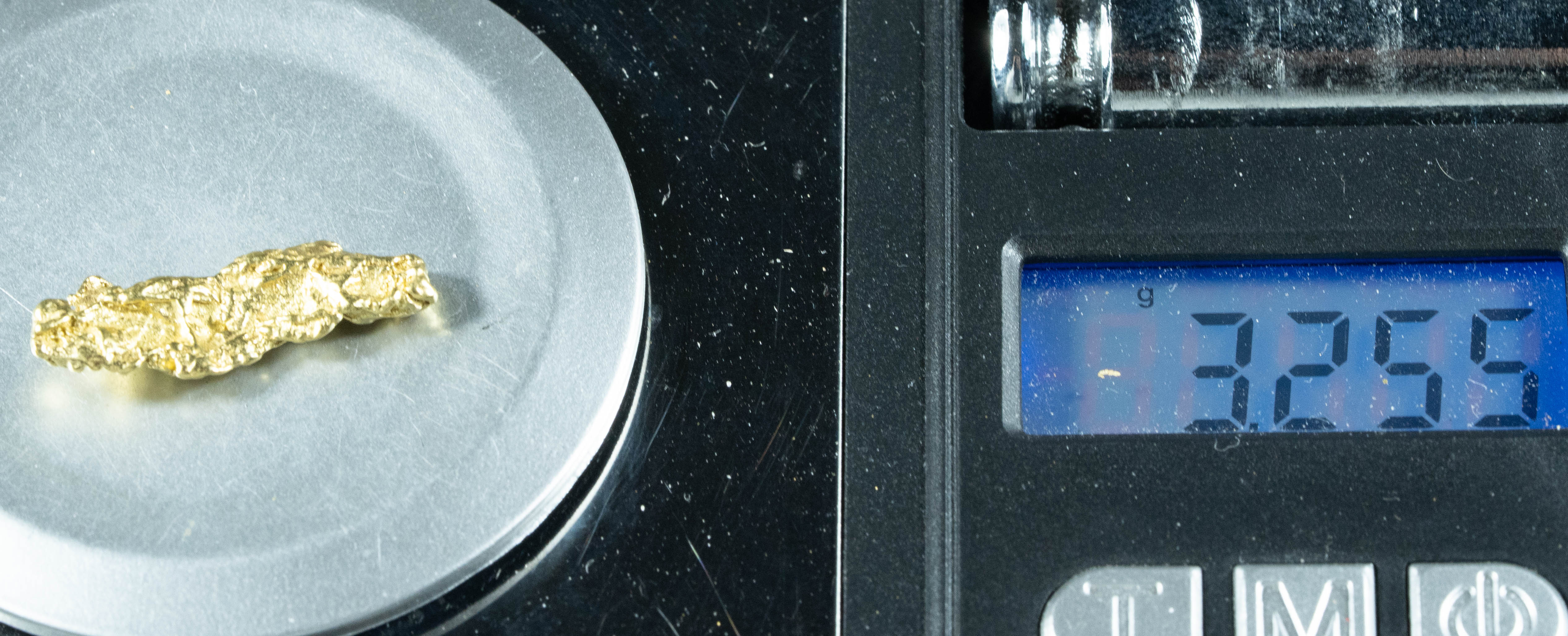 #187 BC Natural Gold Nugget 3.25 Grams Genuine