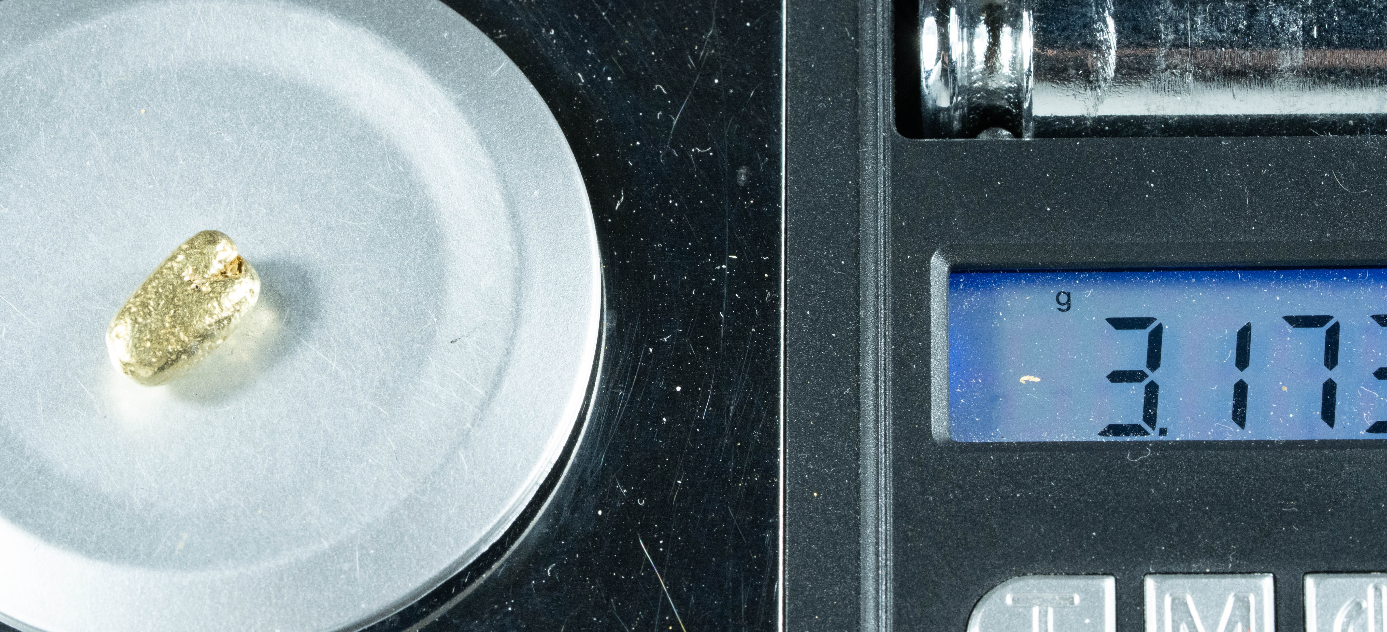 #190 BC Natural Gold Nugget 3.17 Grams Genuine