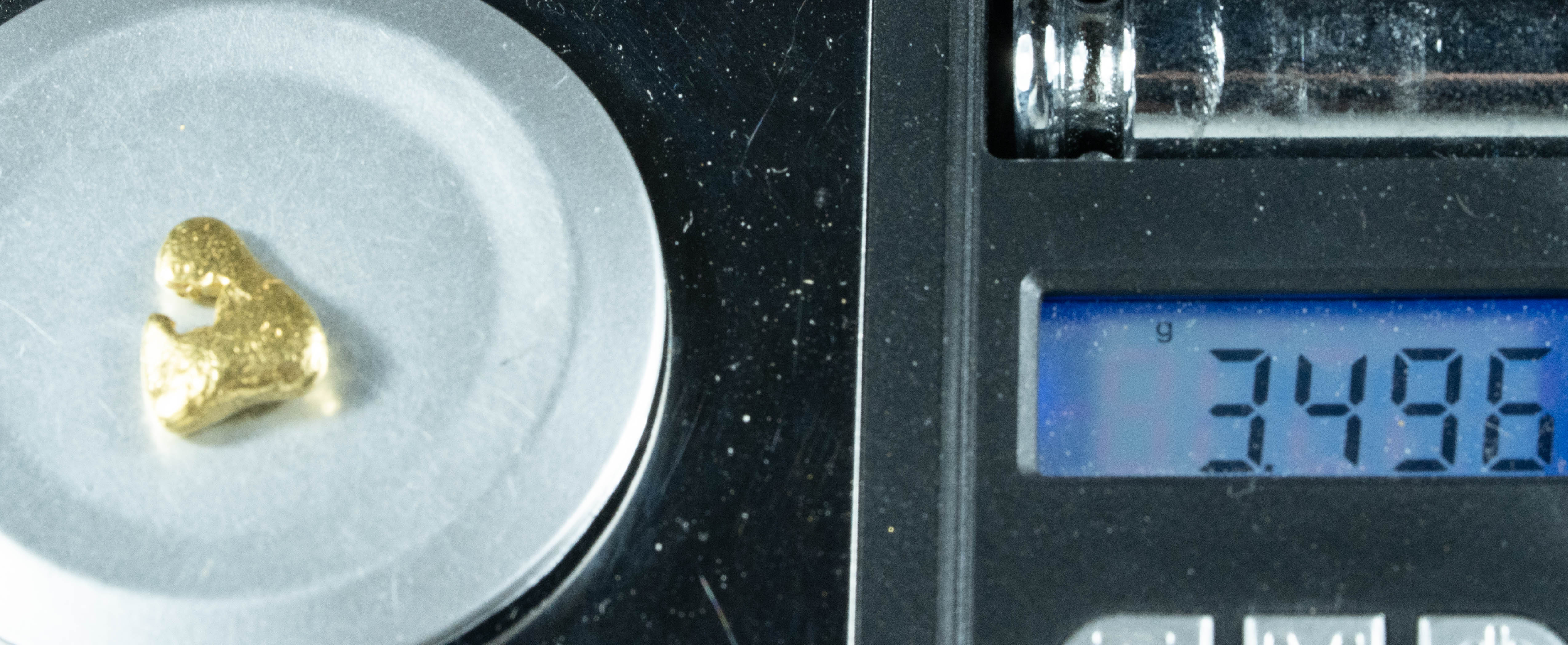 #193 BC Natural Gold Nugget 3.49 Grams Genuine