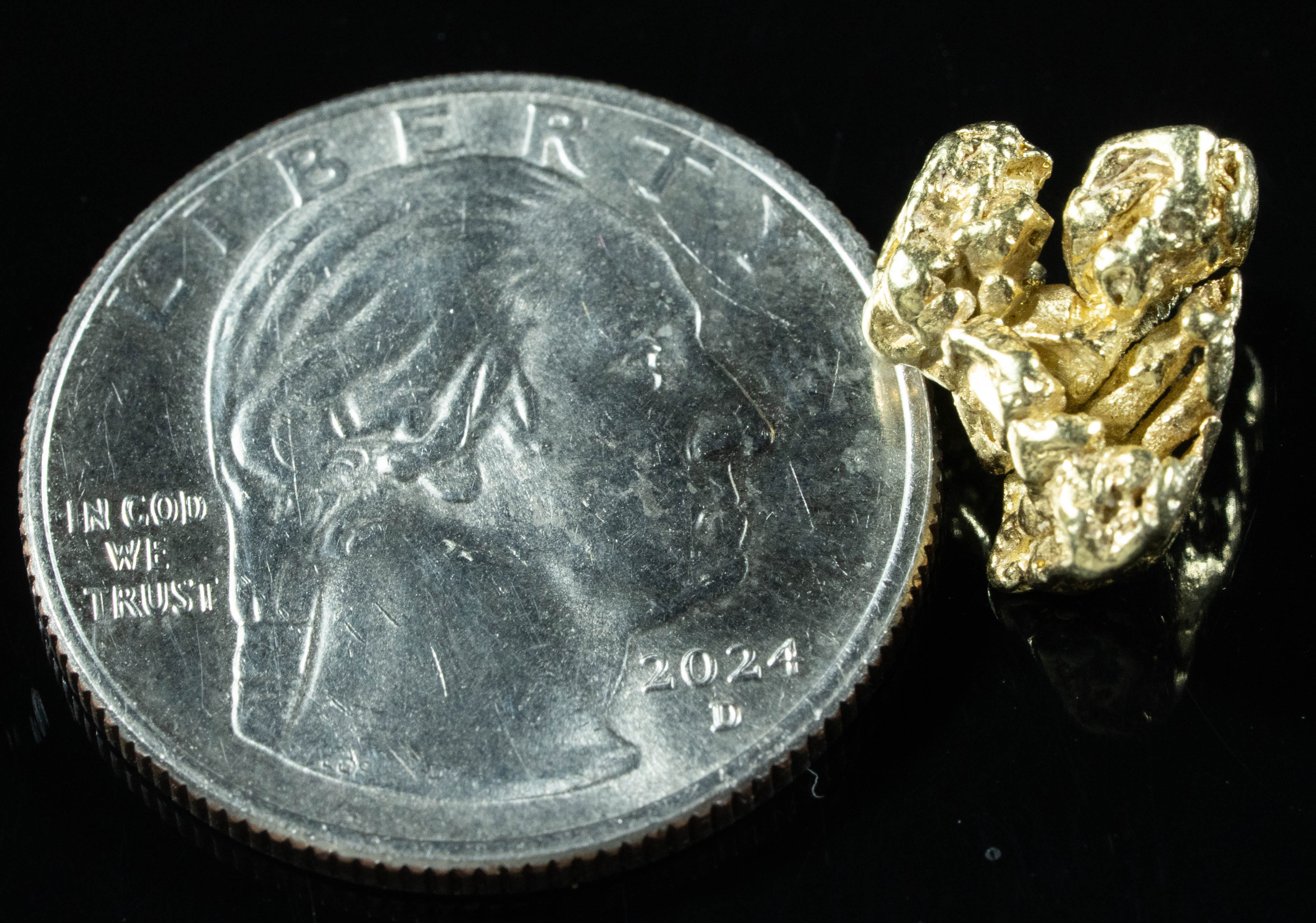 #197 BC Natural Gold Nugget 3.06 Grams Genuine