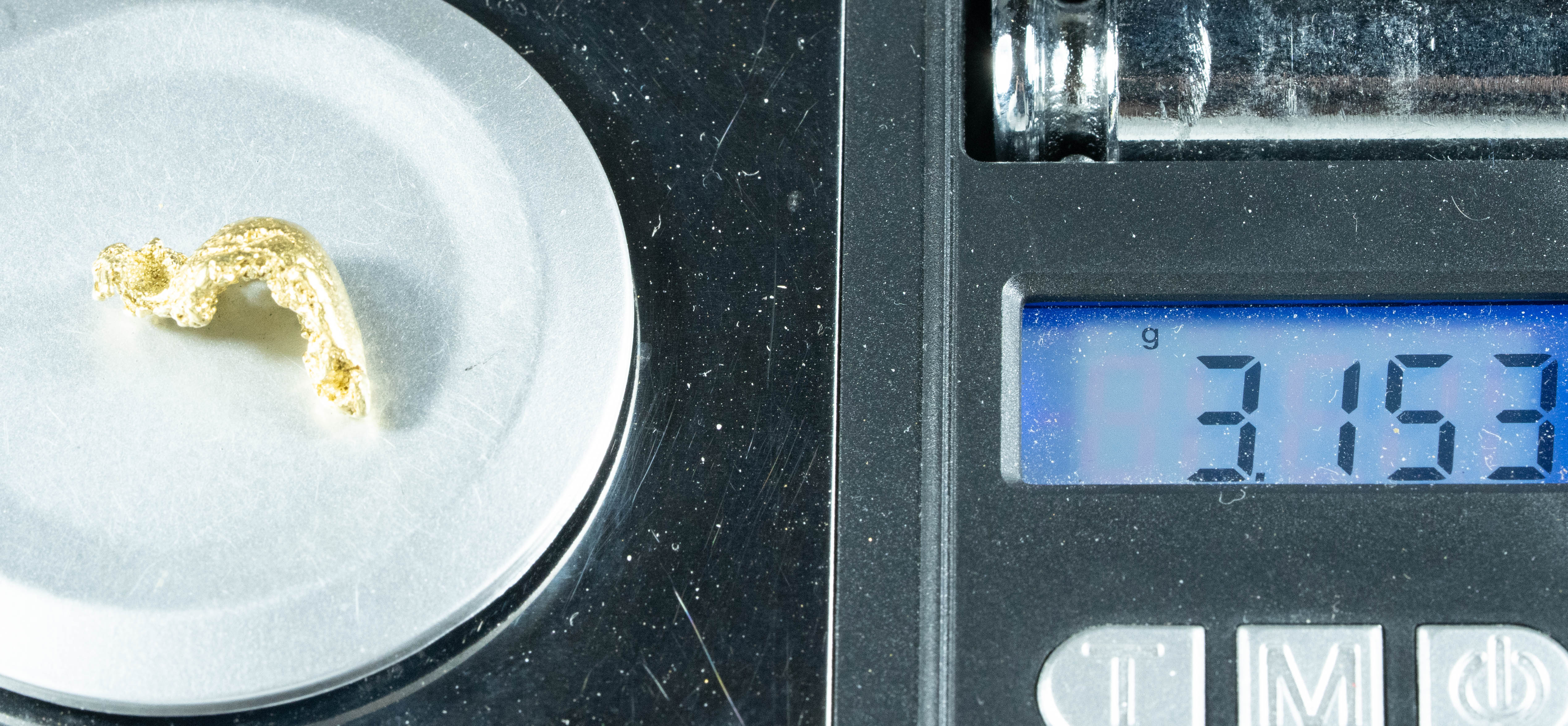 #205 BC Natural Gold Nugget 3.15 Grams Genuine