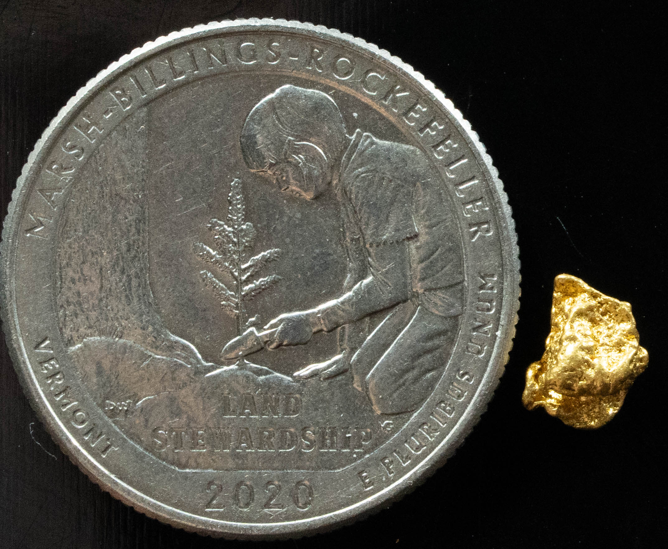 #823 Natural Gold Nugget Australian .444 Grams Genuine