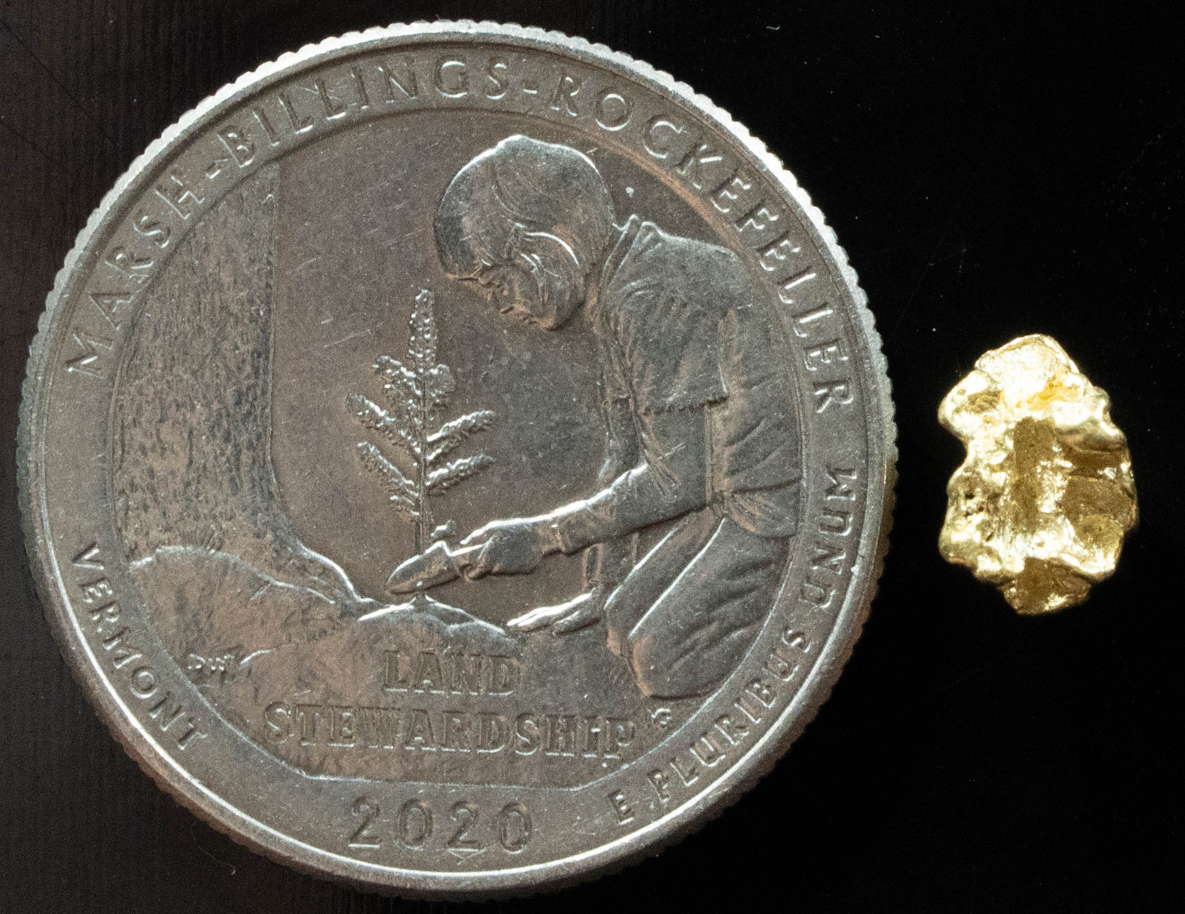 #128 Alaskan BC Natural Gold Nugget .715 Grams Genuine
