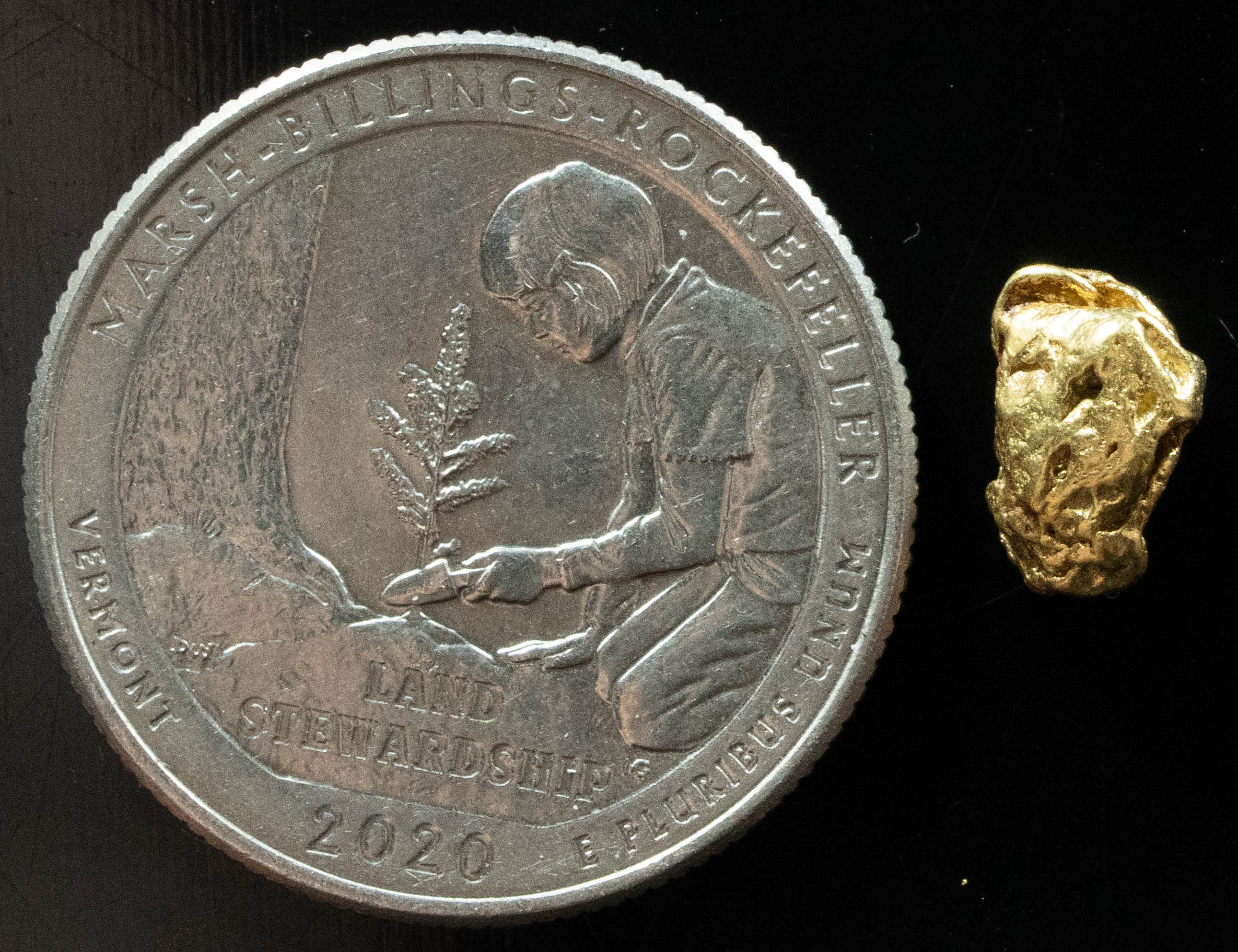 #133 Alaskan BC Natural Gold Nugget 1.29 Grams Genuine